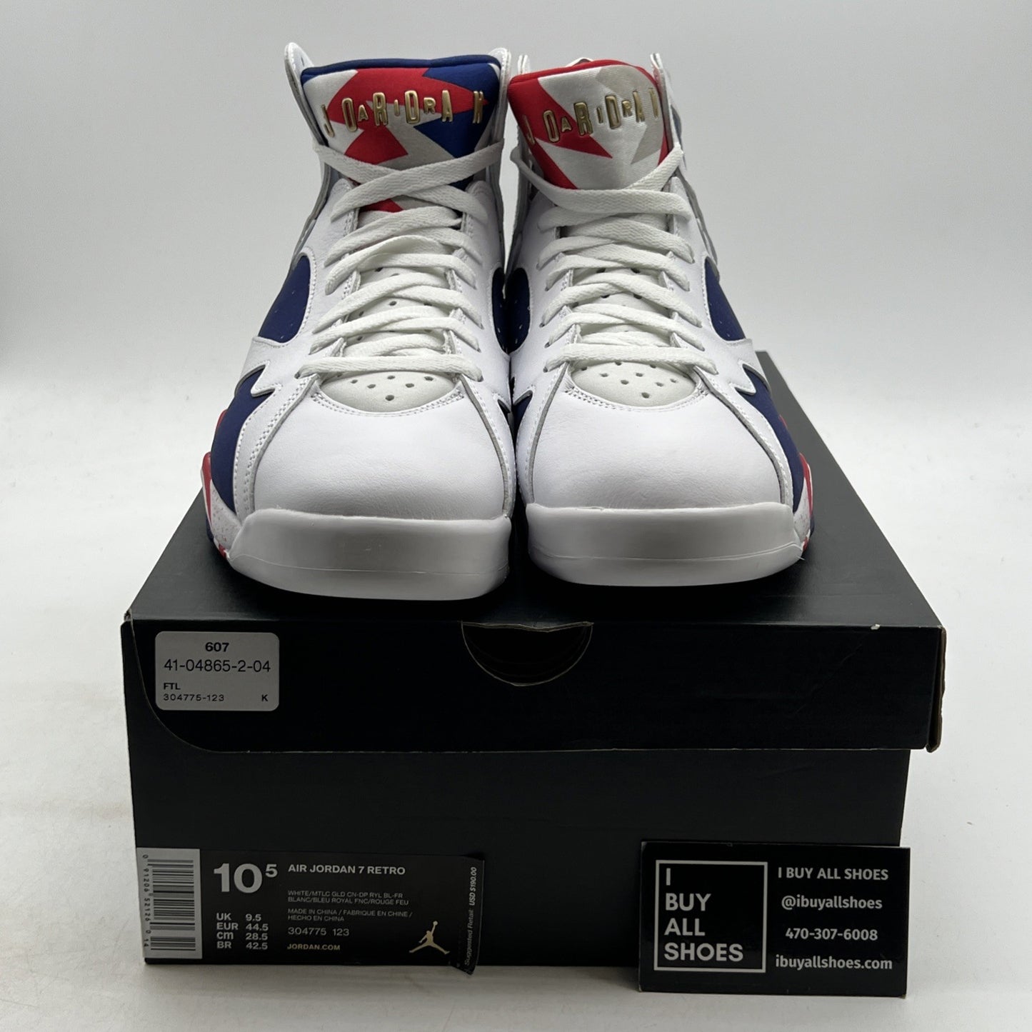 Size 10.5 - Air Jordan 7 Retro Tinker Alternate (304775-123)
