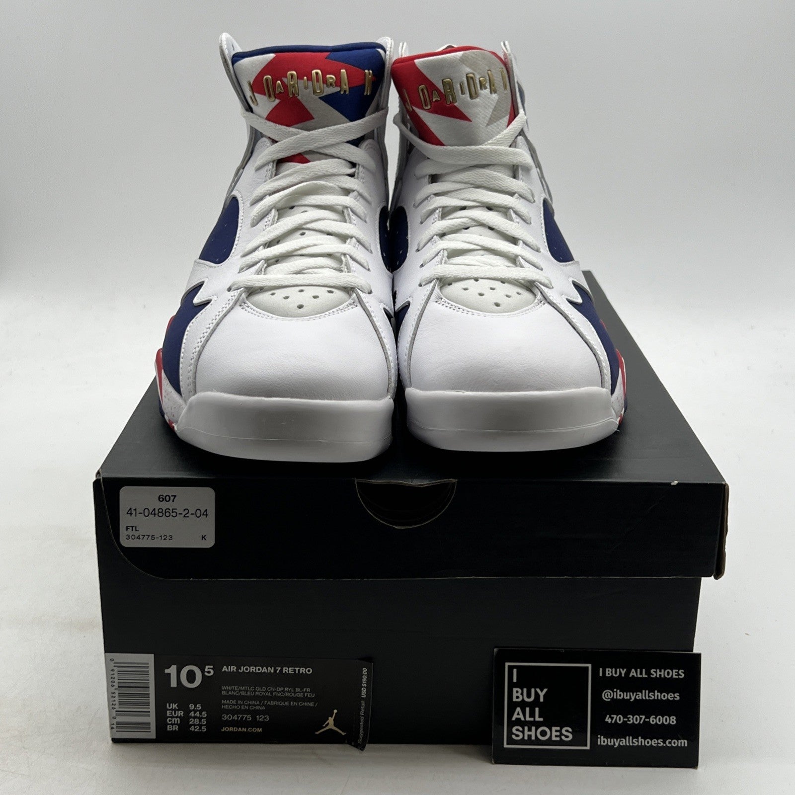 Size 10.5 - Air Jordan 7 Retro Tinker Alternate (304775-123)