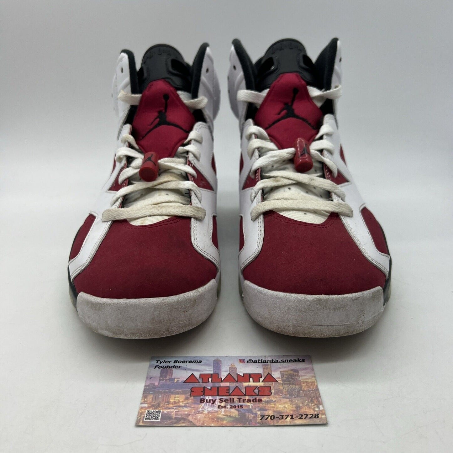 Size 9.5 - Jordan 6 Retro OG Mid Carmine White Leather Suede (CT8529-106)