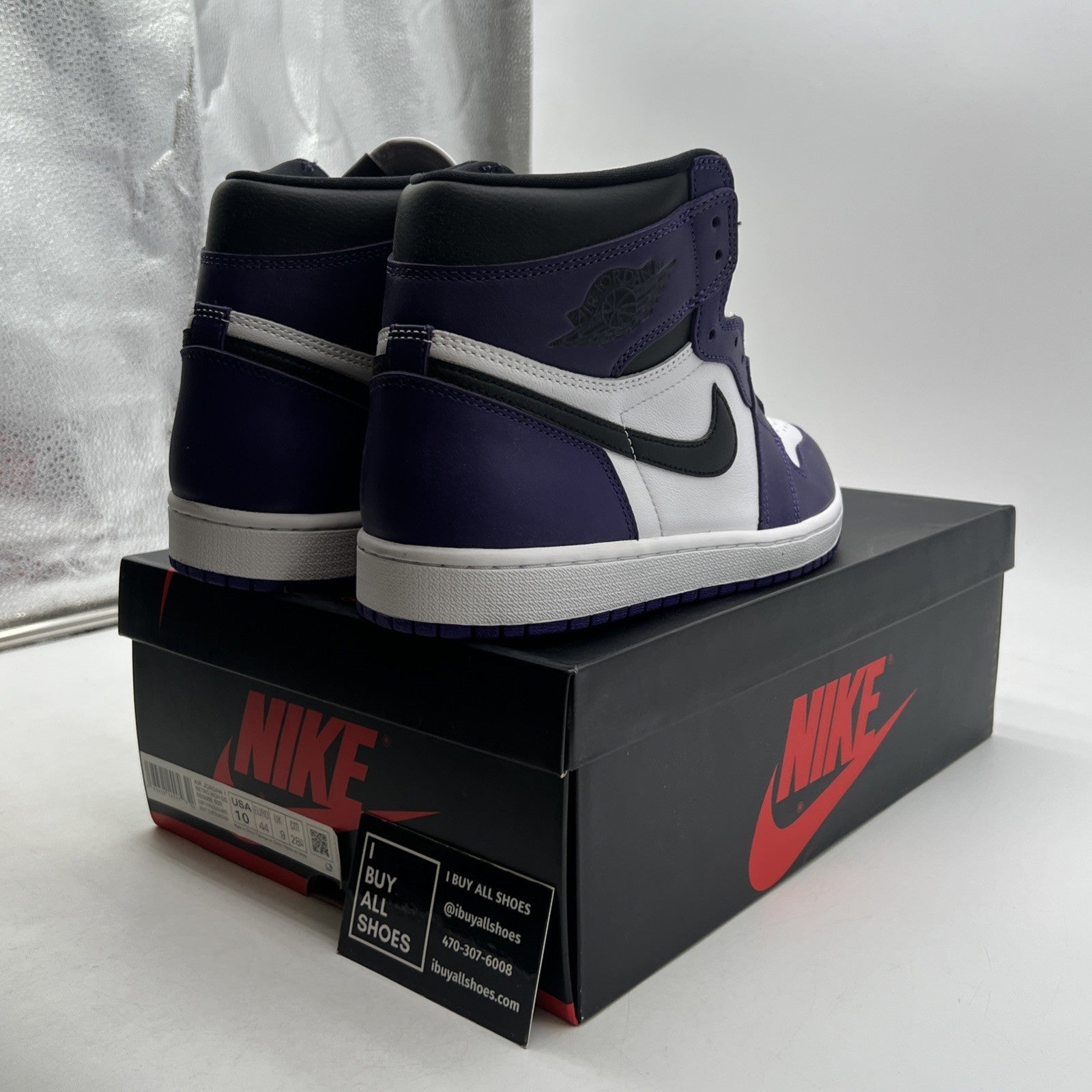 Size 10 - Air Jordan 1 Retro OG High Court Purple 2.0 (555088-500)