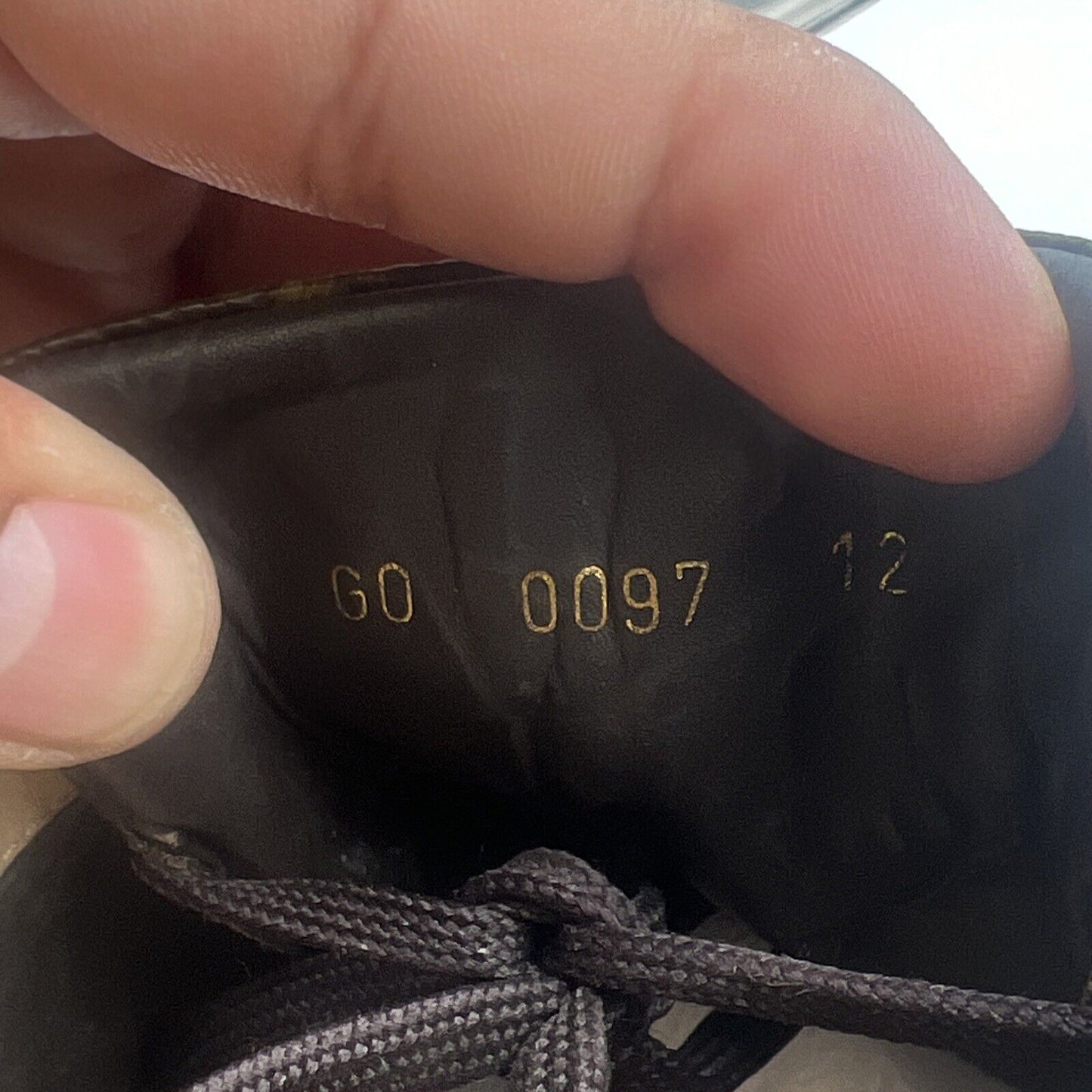 Size 13.5 - Louis Vuitton Suede Low Top Monogram sneakers Authentic