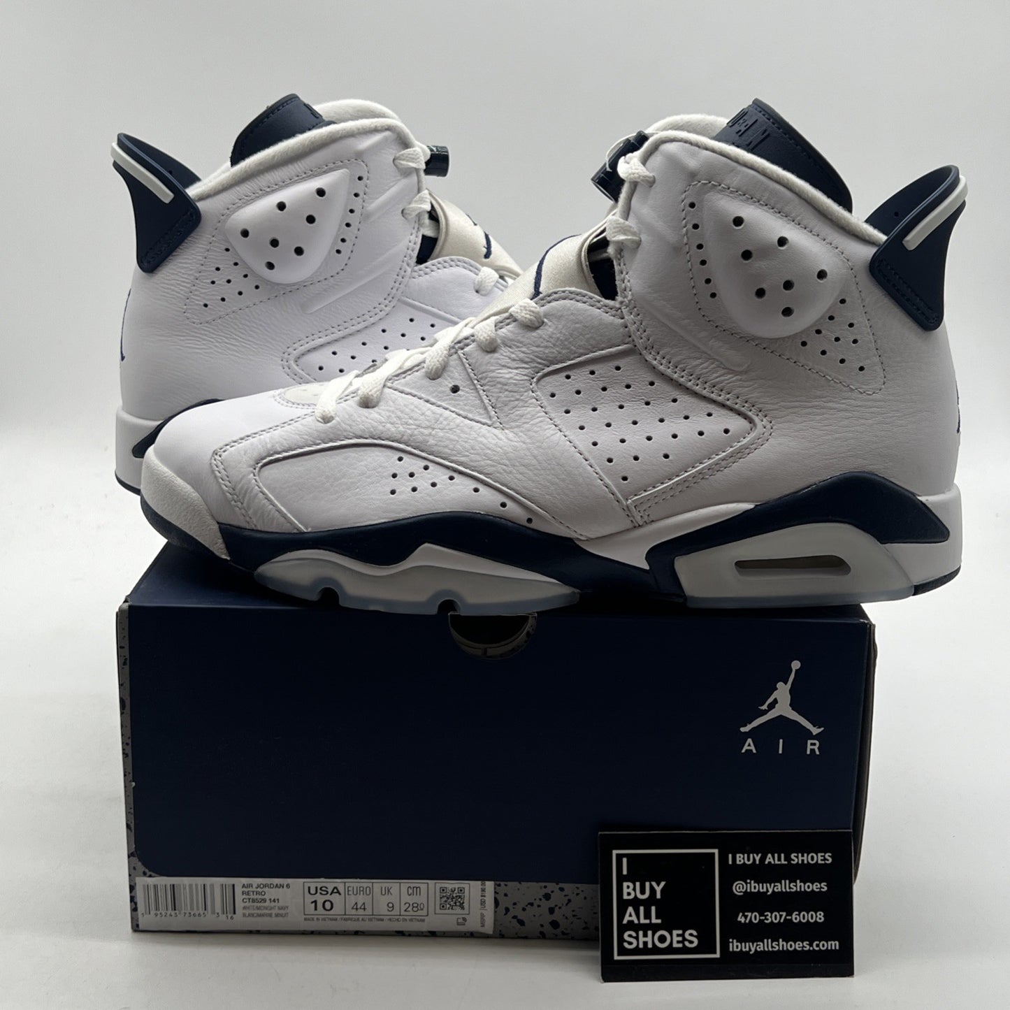Size 10 - Air Jordan 6 Retro Midnight Navy (CT8529-141)