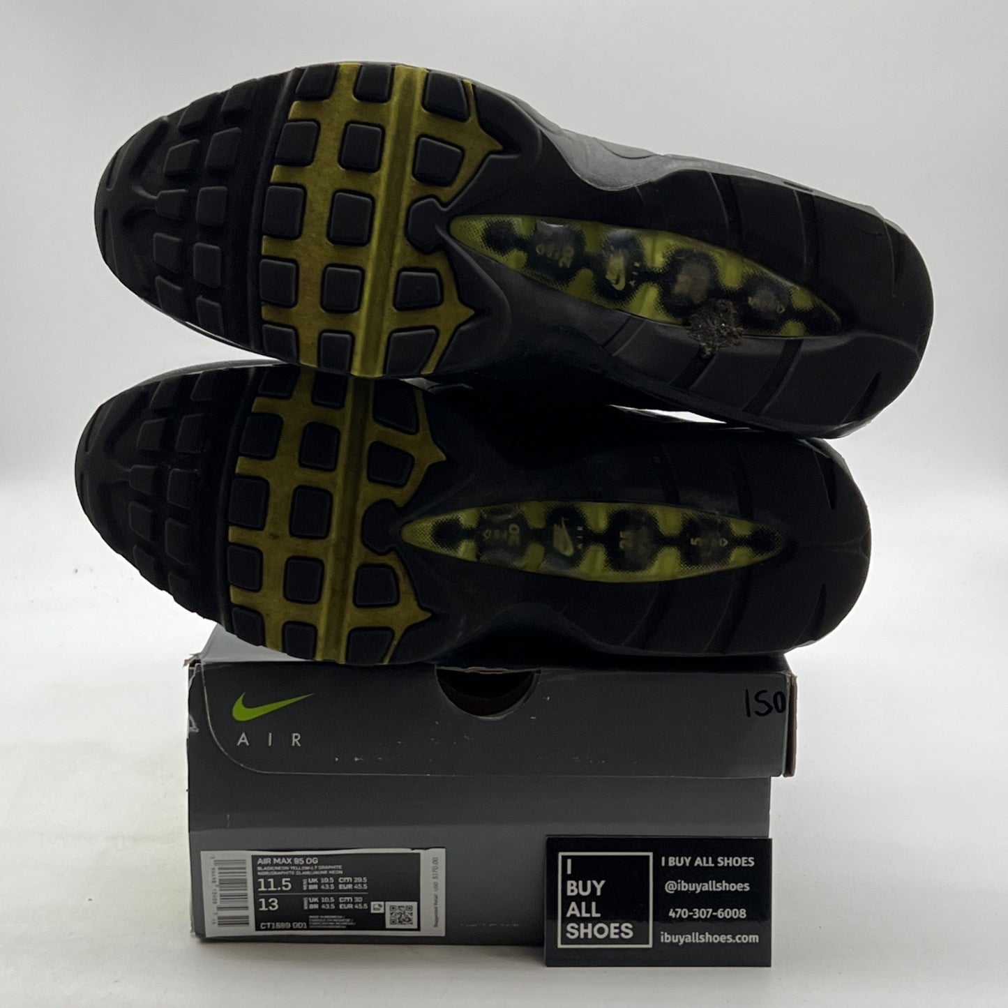 Size 11.5 - Nike Air Max 95 OG 2020 Neon (CT1689-001)