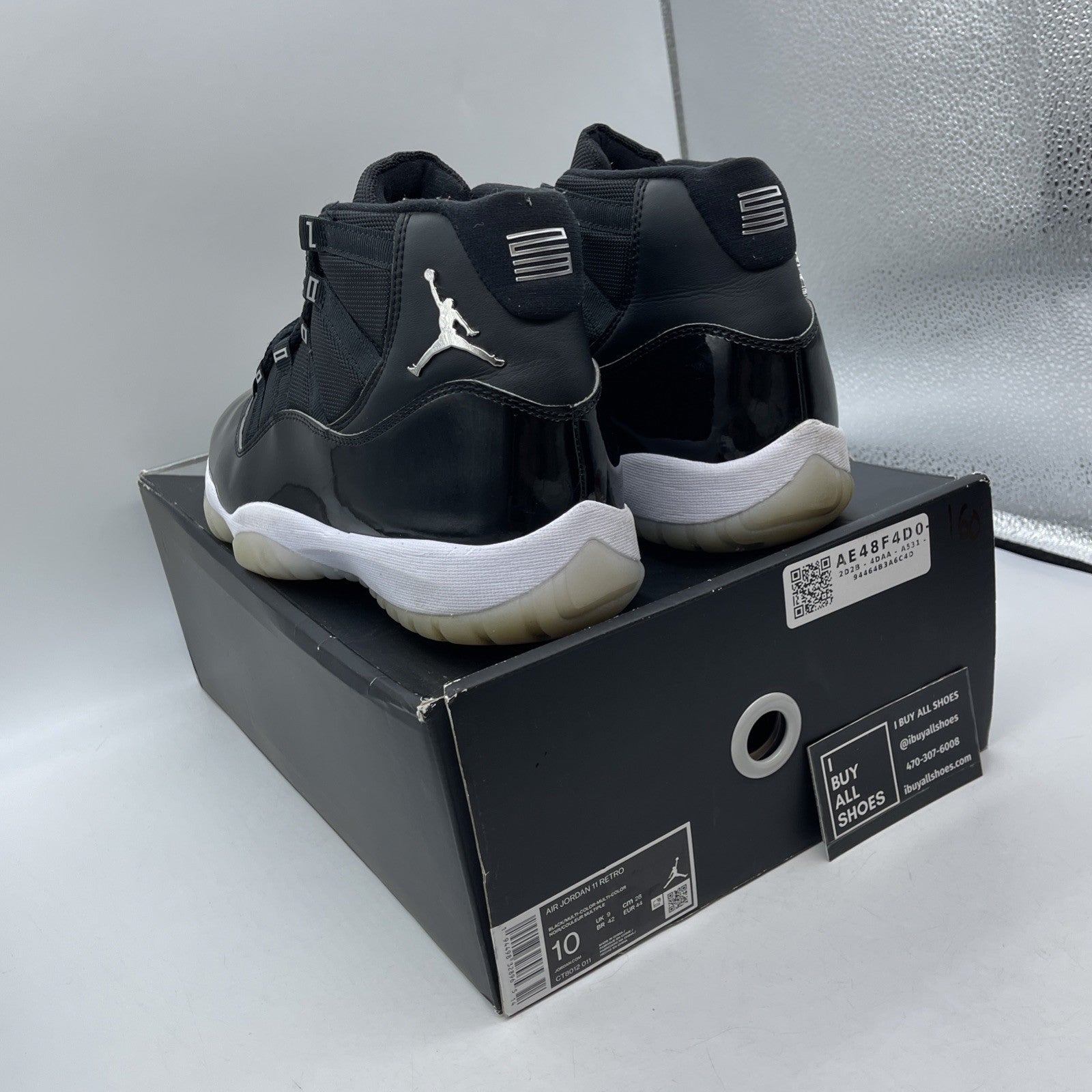 Size 10 - Jordan 11 Retro High Jubilee / 25th Anniversary Black (CT8012-011)