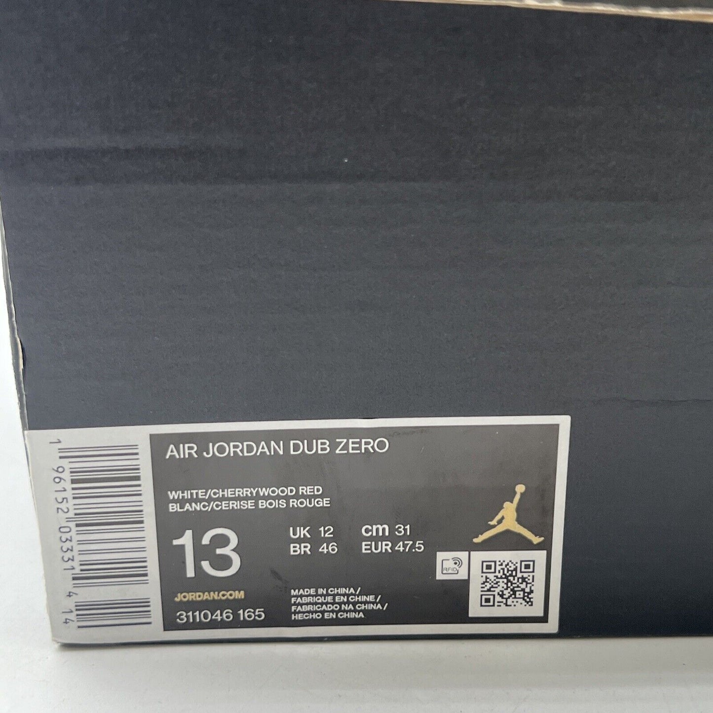 Size 13 - Jordan Dub Zero Cherrywood (311046-165)