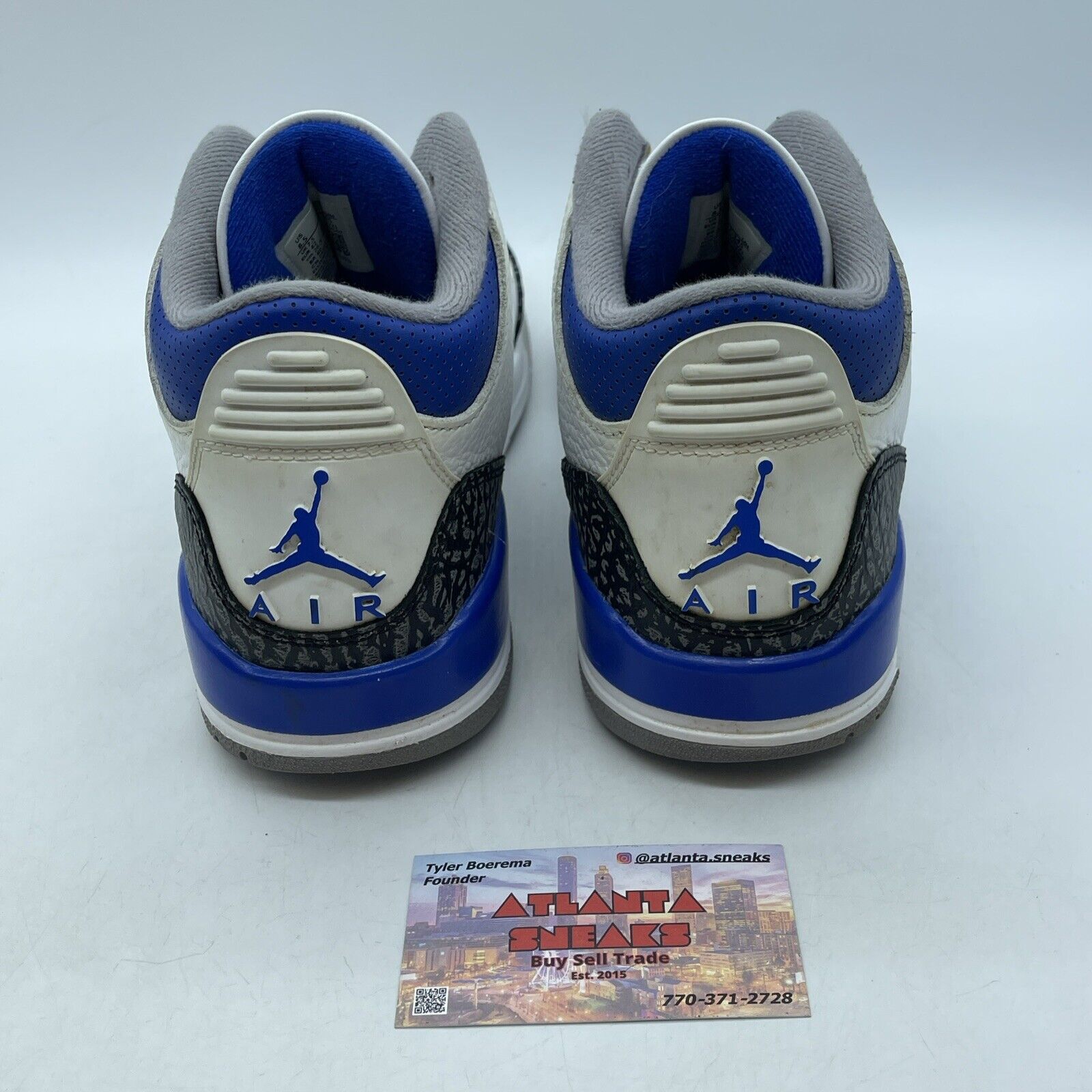 Size 8.5 - Jordan 3 Retro Mid Racer Blue White Leather Grey Suede (CT8532-145)