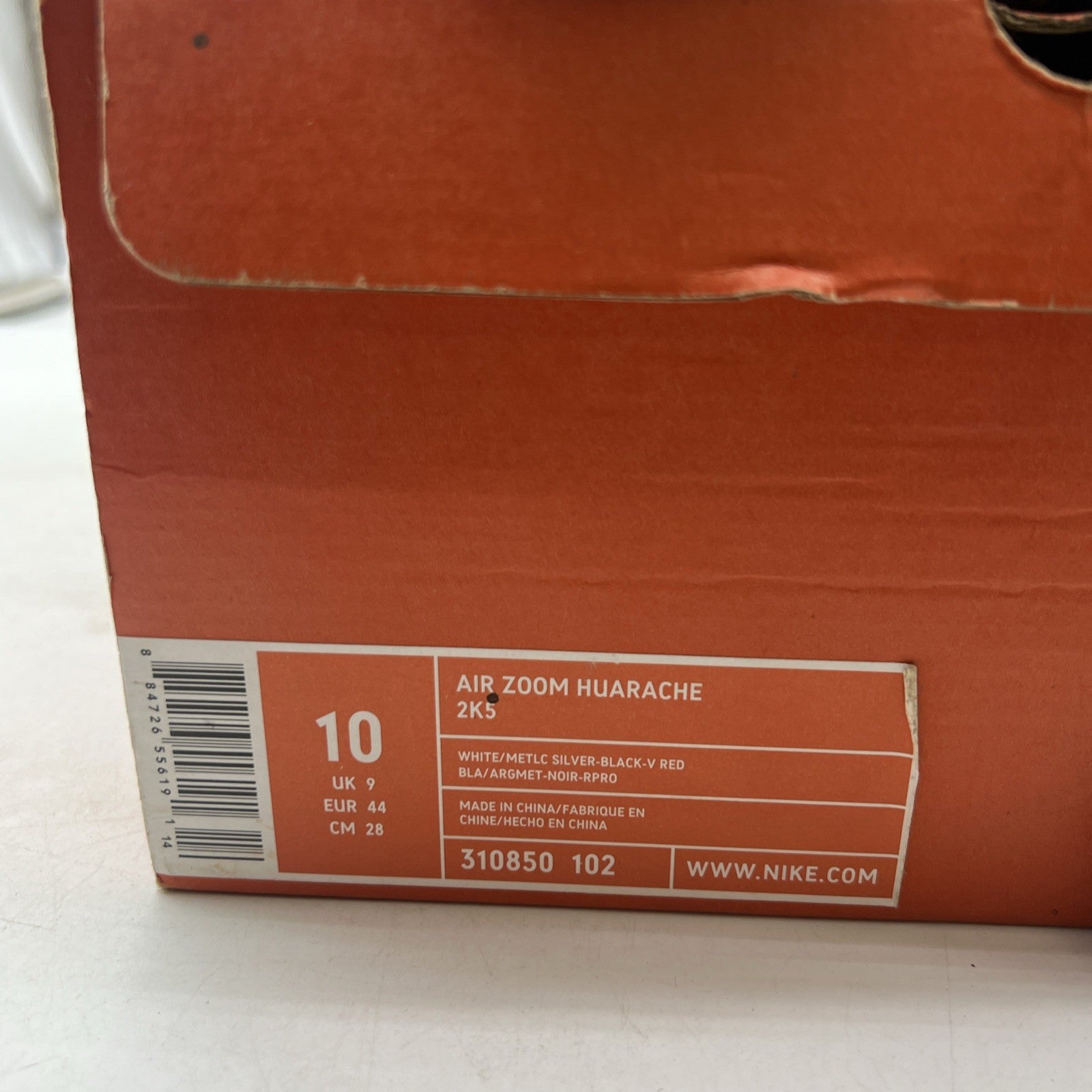 Size 10 - Nike Air Zoom Huarache 2K5 White Black (310850-102)