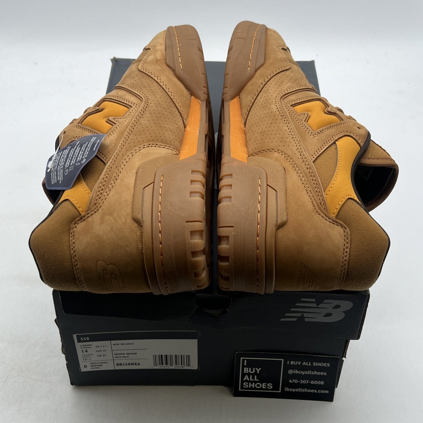Size 14 - New Balance 550 Wheat (BB550WEA)