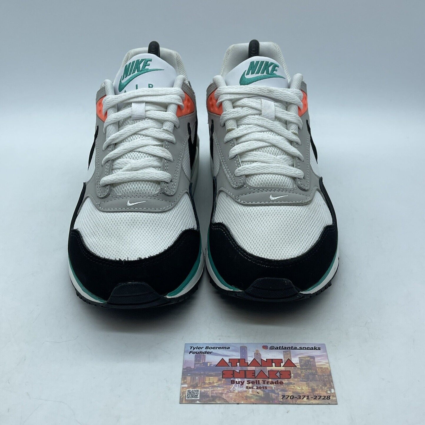 Size 10W - Nike Air Max Correlate White Black New Green Black Suede (511417-136)