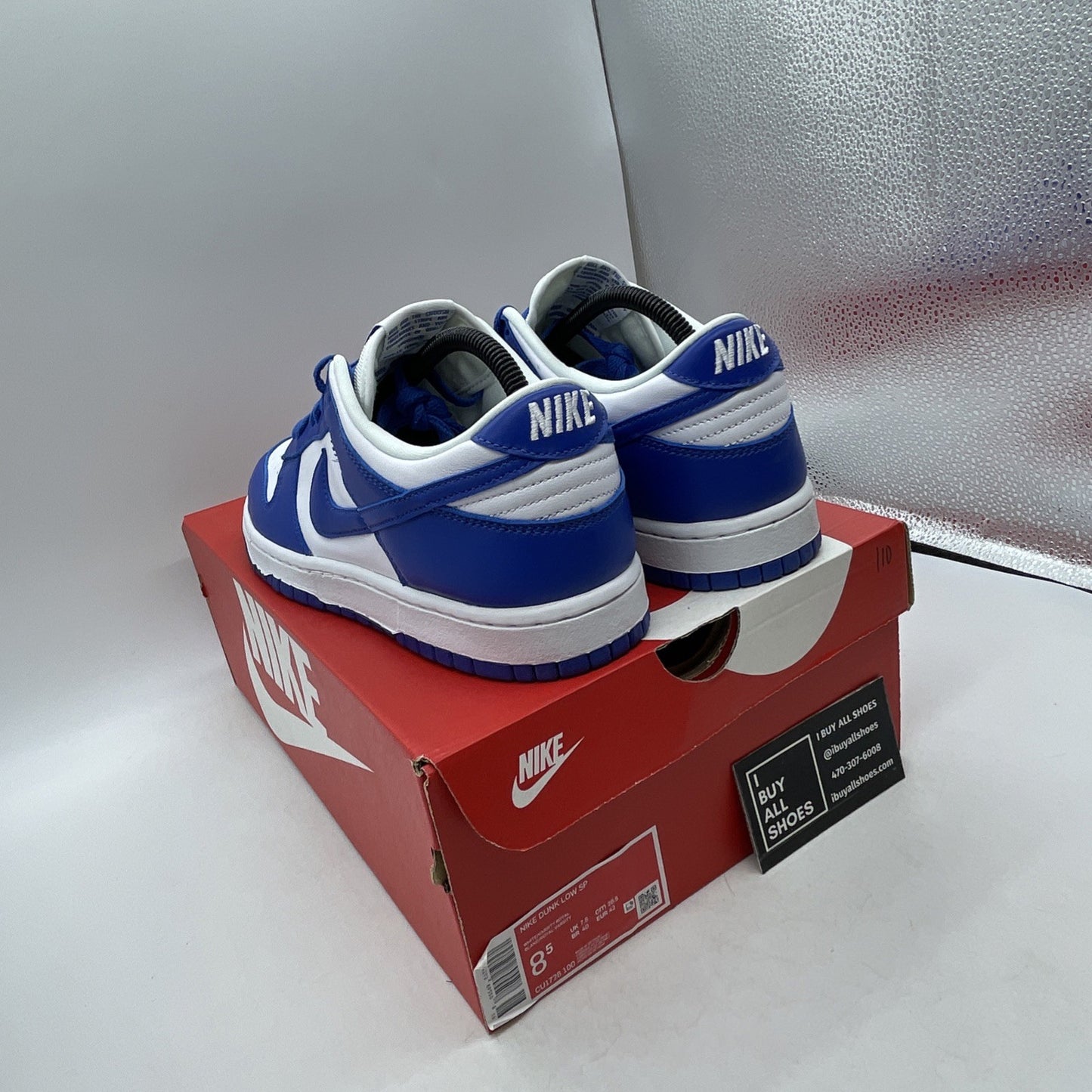 Size 8.5 - Nike Dunk Low Retro SP Kentucky 2020 (CU1726-100)