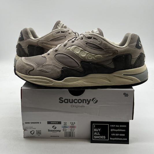 Size 12 - Saucony Grid Shadow 2 Grey Cream (S70772-2)