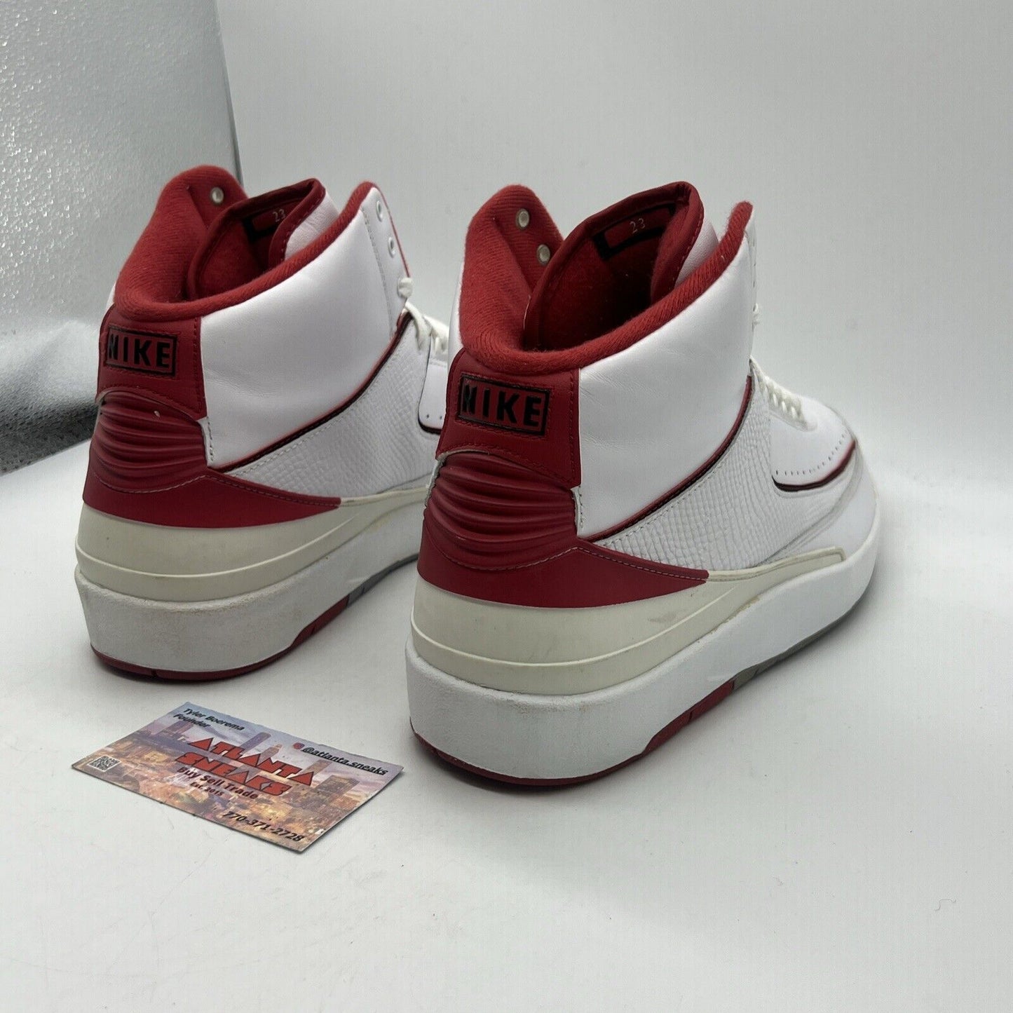 Size 12 - Air Jordan 2 Retro Chicago Home Red White Black Leather (385475-102)