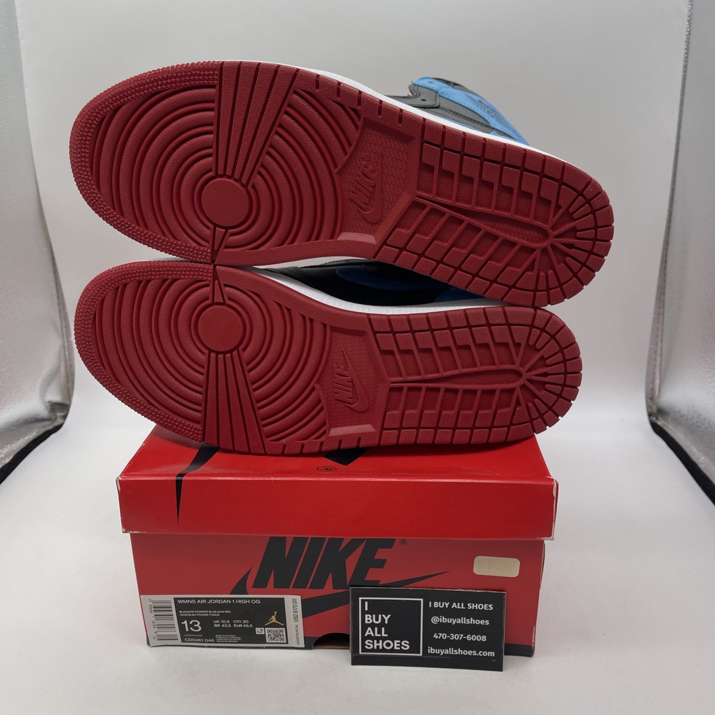 Size 13 - Air Jordan 1 High OG UNC To Chicago 2020 Leather (CD0461-046)