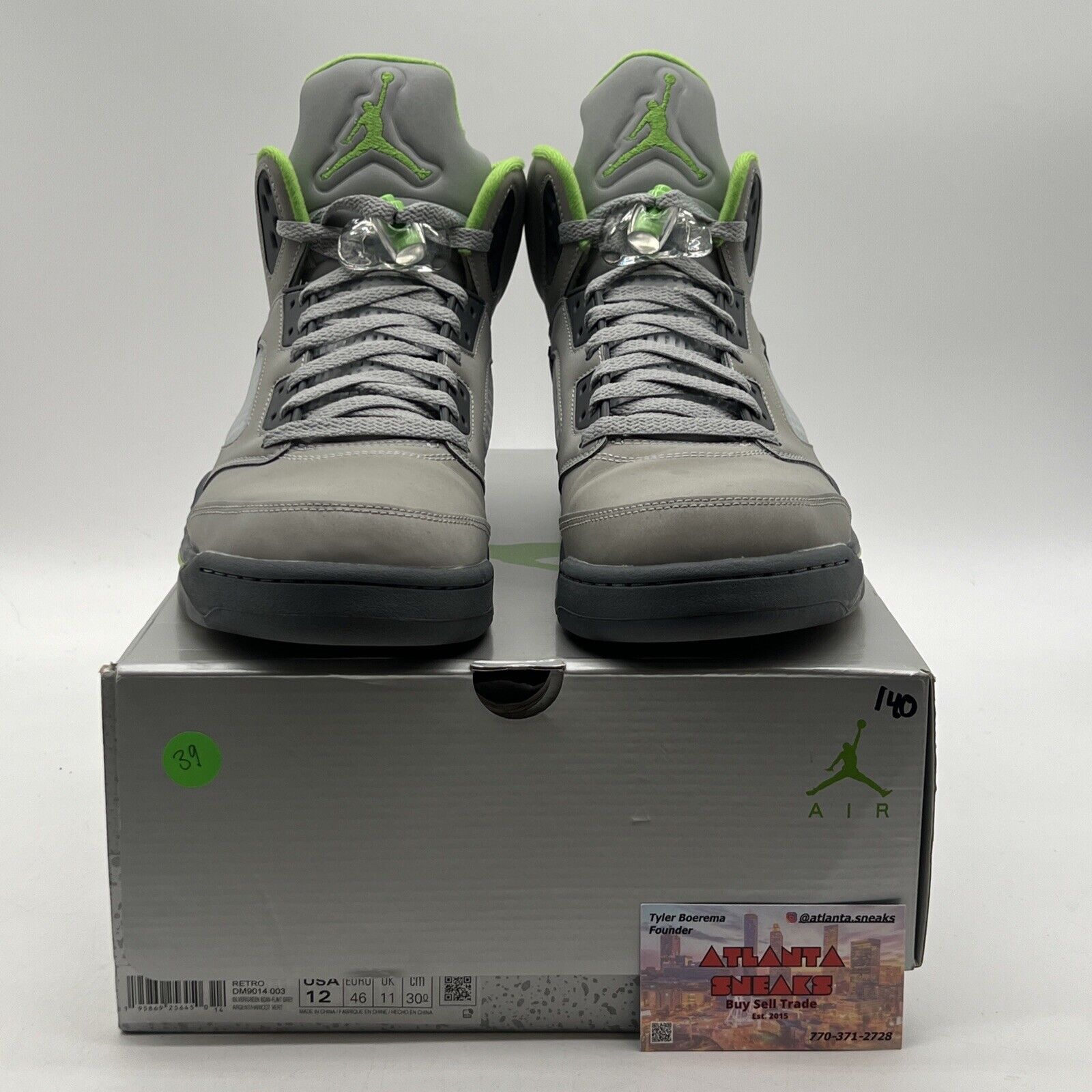 Size 12 - Jordan 5 Retro Green Bean Grey (DM9014-003)