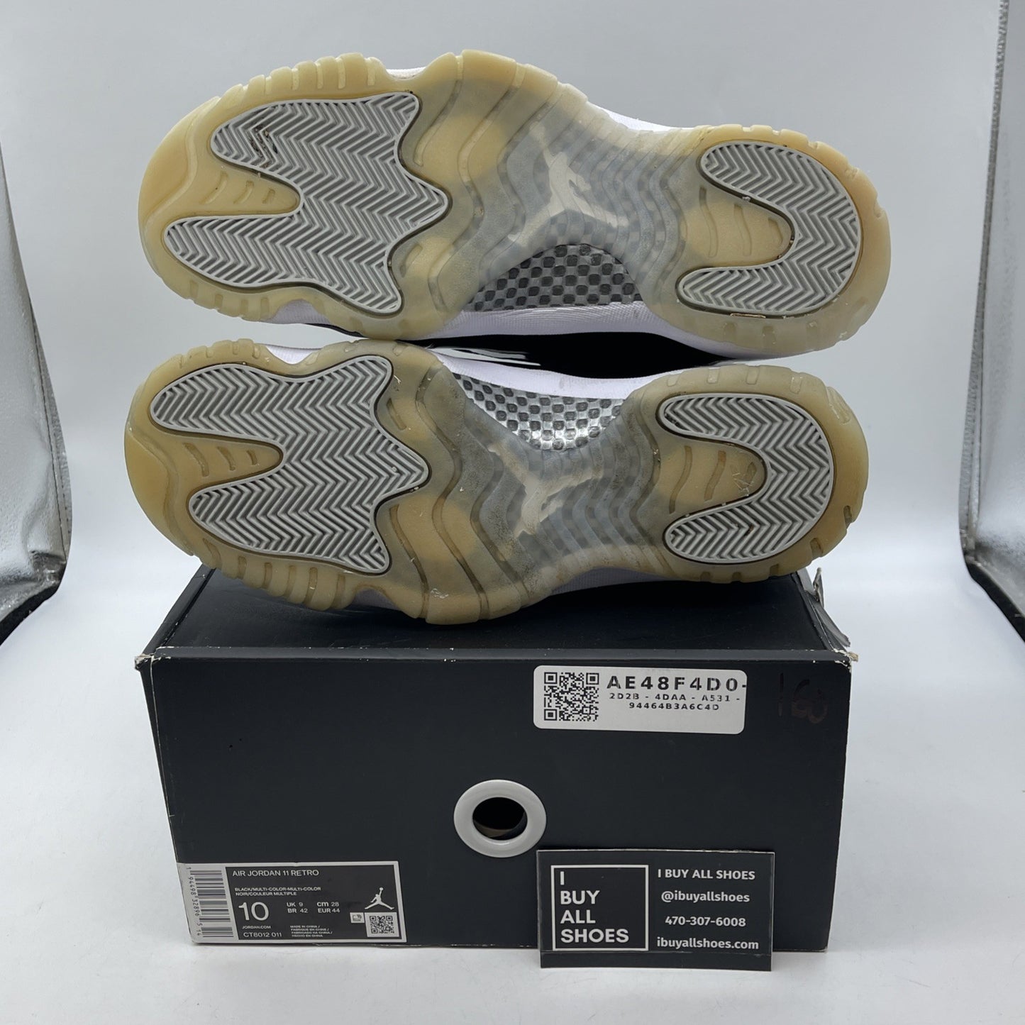 Size 10 - Jordan 11 Retro High Jubilee / 25th Anniversary Black (CT8012-011)