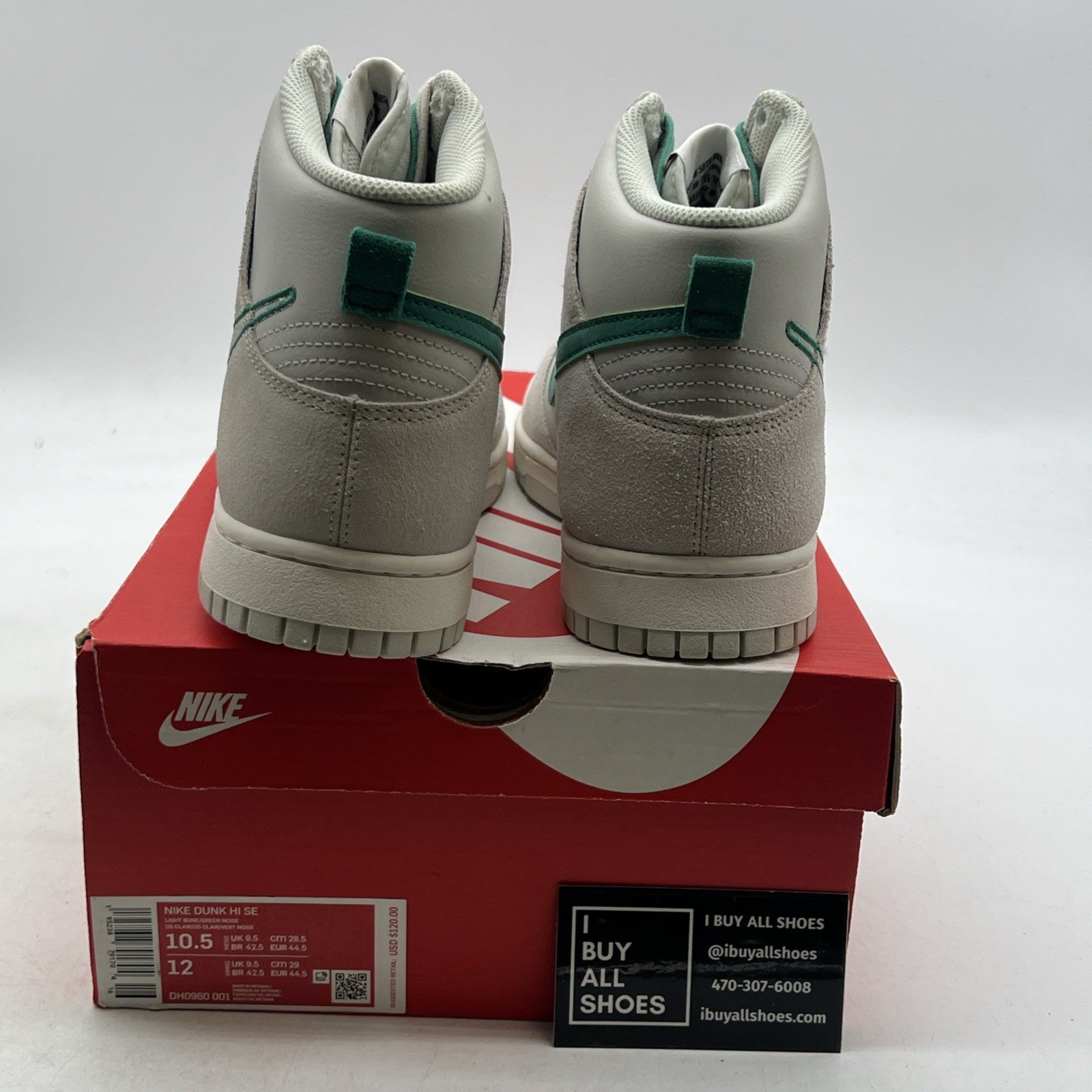 Size 10.5 - Nike Dunk SE High First Use Pack - Green Noise (DH0960-001)