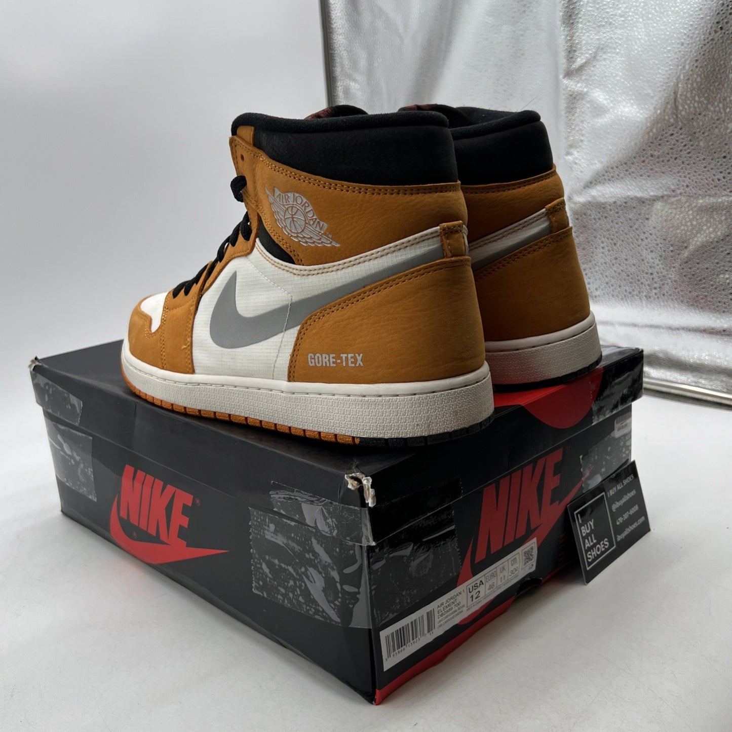 Size 12 - Air Jordan 1 Element GORE-TEX High Light Curry (DB2889-700)