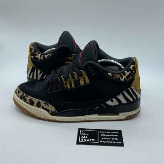 Size 10 - Air Jordan 3 Retro SE Animal Instinct Black Brown (CK4344-002)