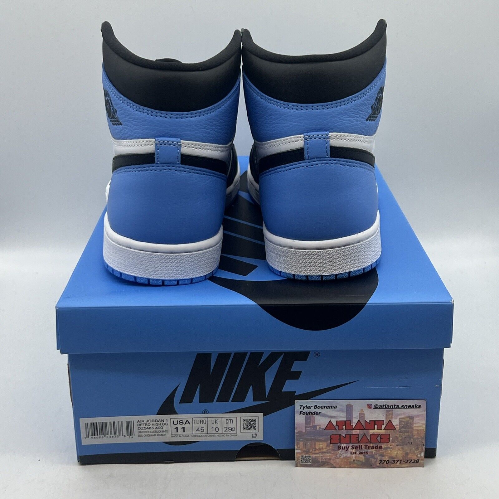 Size 11 - Jordan 1 Retro OG High UNC Toe Brand New Og All