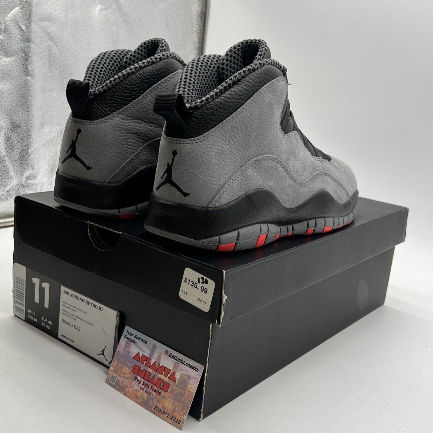 Size 11 - Air Jordan 10 Retro Cool Grey (310805-023)