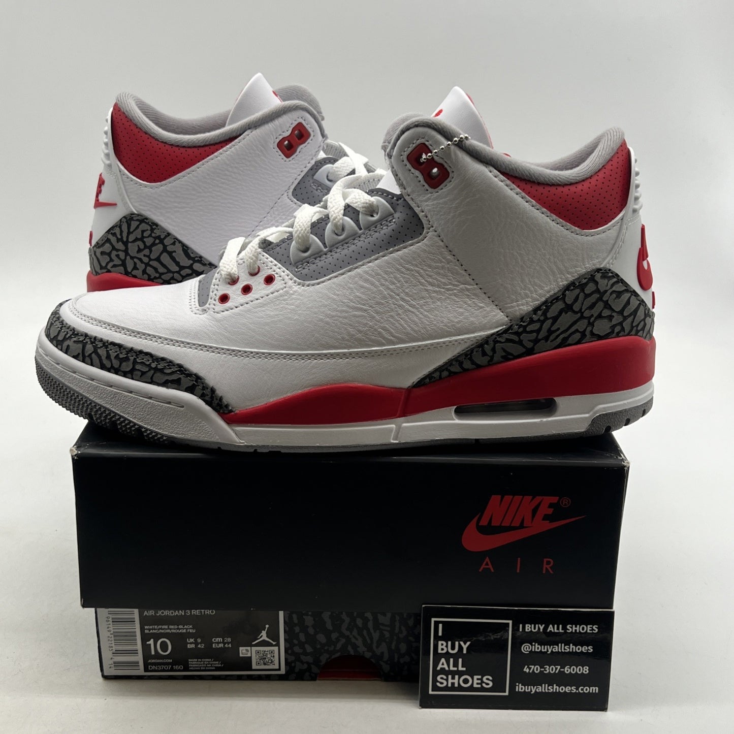 Size 10 - Air Jordan 3 Retro Mid Fire Red (DN3707-160)