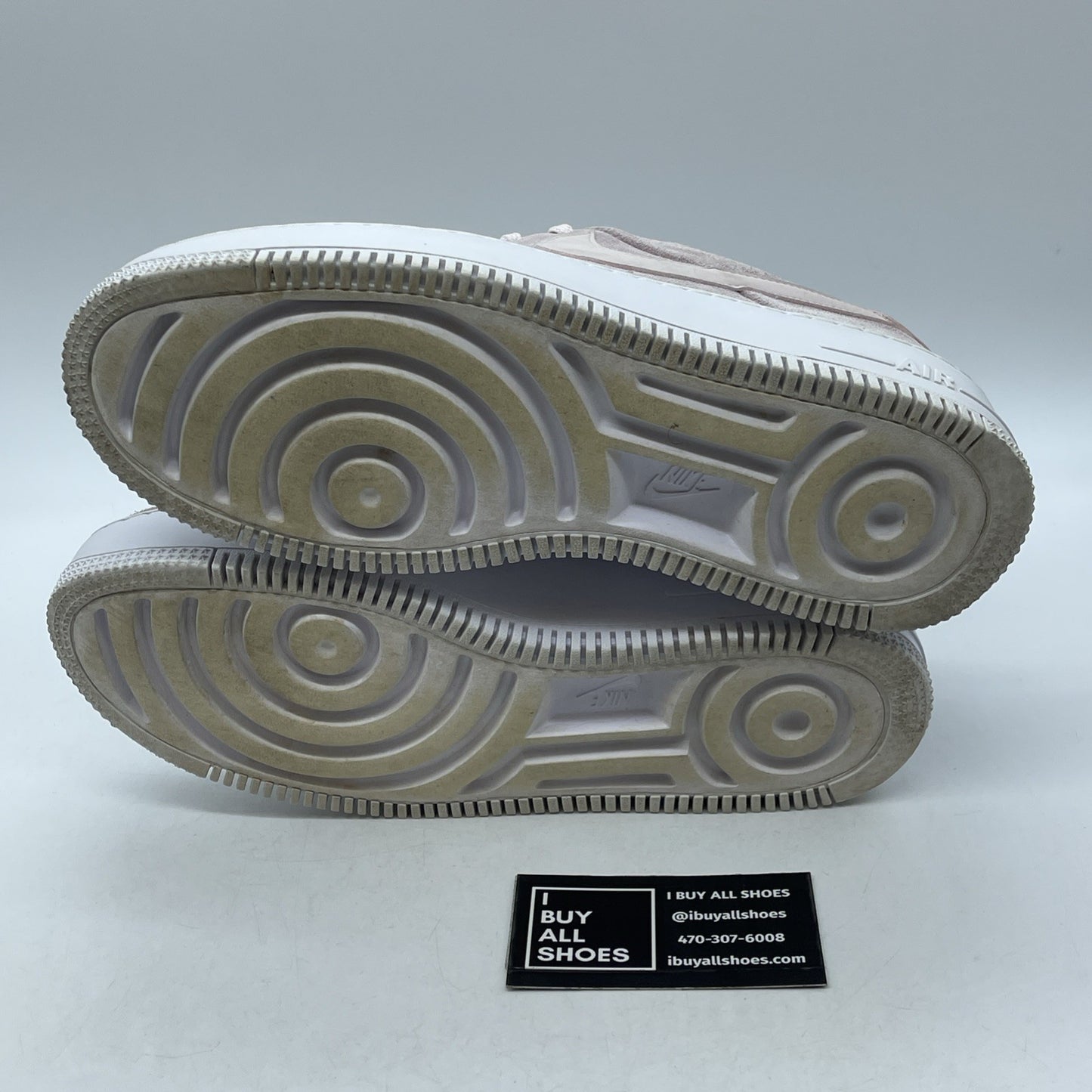 Size 9W - Nike Air Force 1 Sage Low Barely Rose Pink Black Suede (AR5339-604)