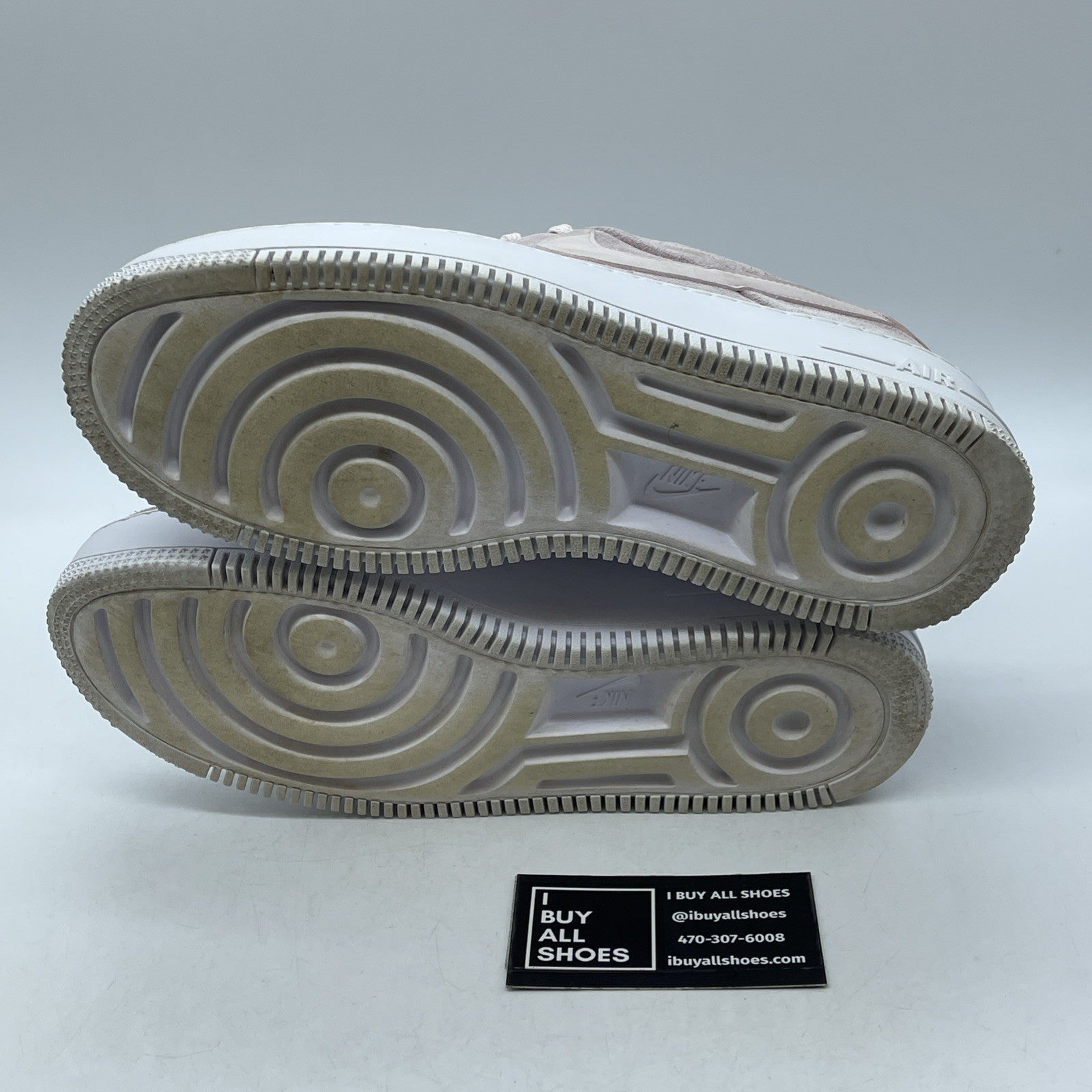 Size 9W - Nike Air Force 1 Sage Low Barely Rose Pink Black Suede (AR5339-604)