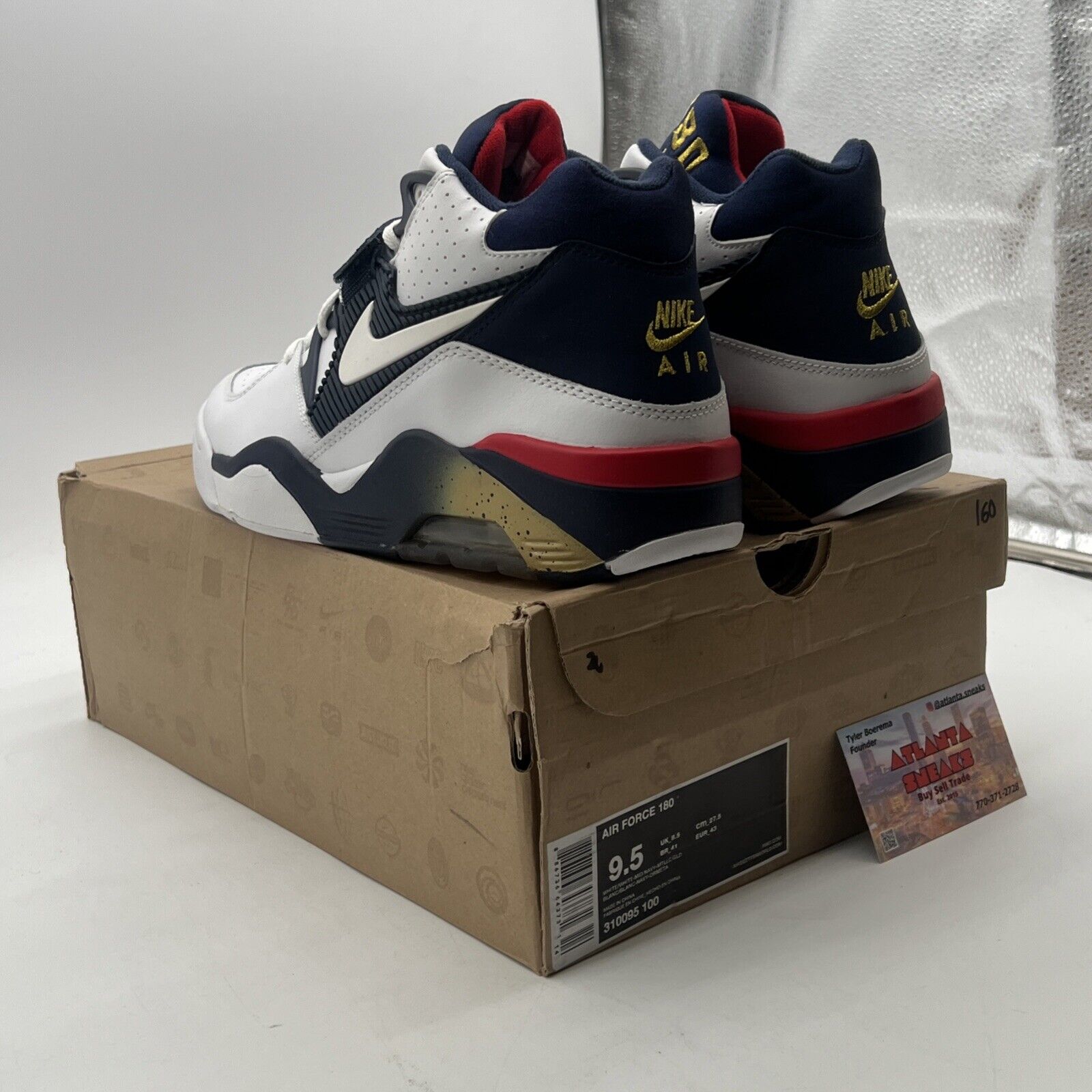 Size 9.5 - Nike Air Force 180 2012 Dream Team (310095-100)