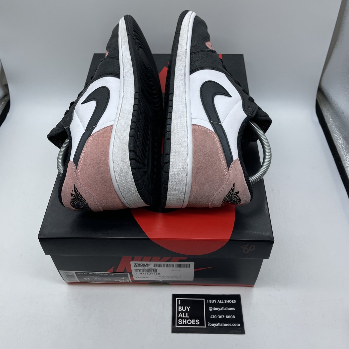 Size 11 - Jordan 1 Low OG Bleached Coral Pink White Suede Leather (CZ0790-061)