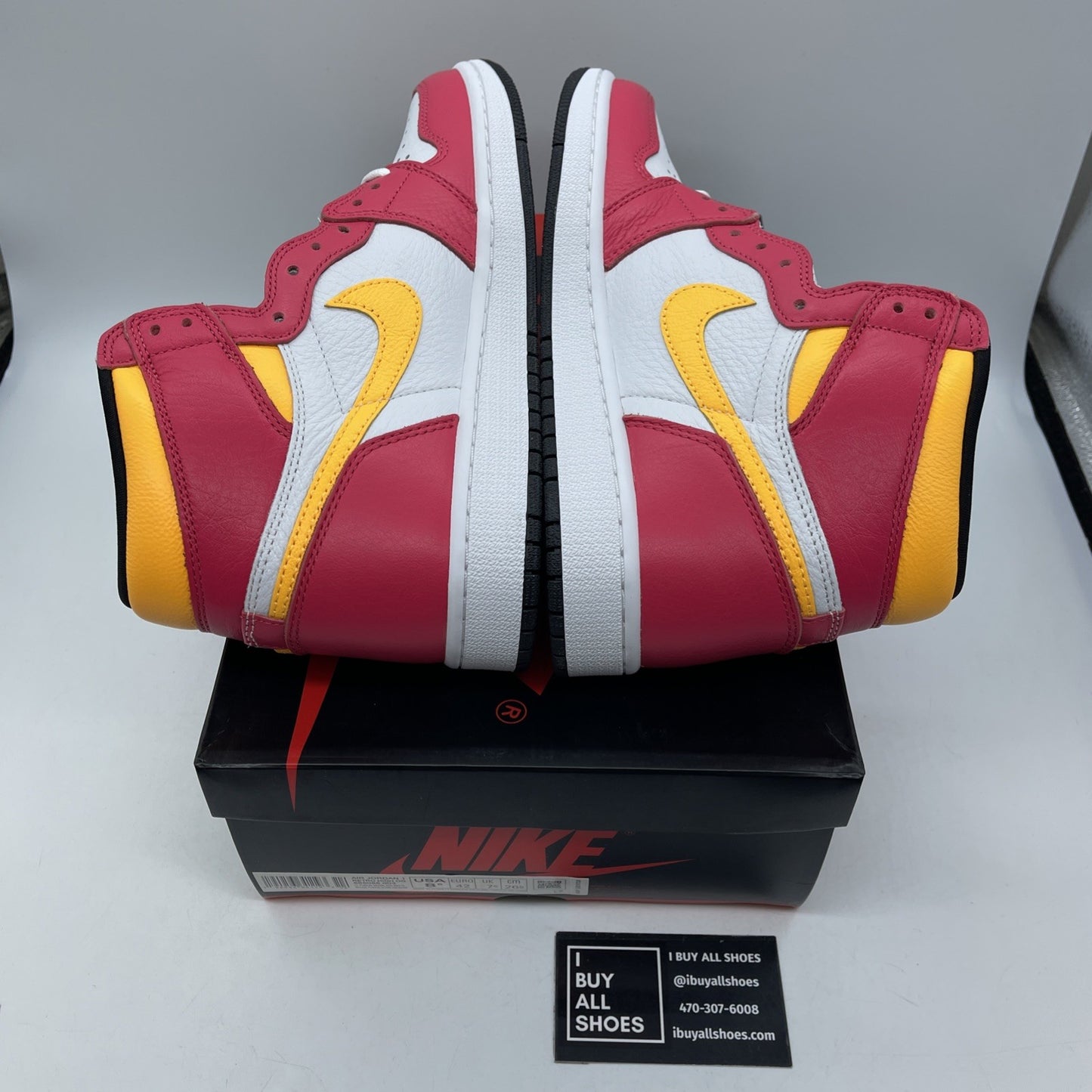 Size 8.5 - Jordan 1 Retro High OG Light Fusion Red Leather (555088-603)