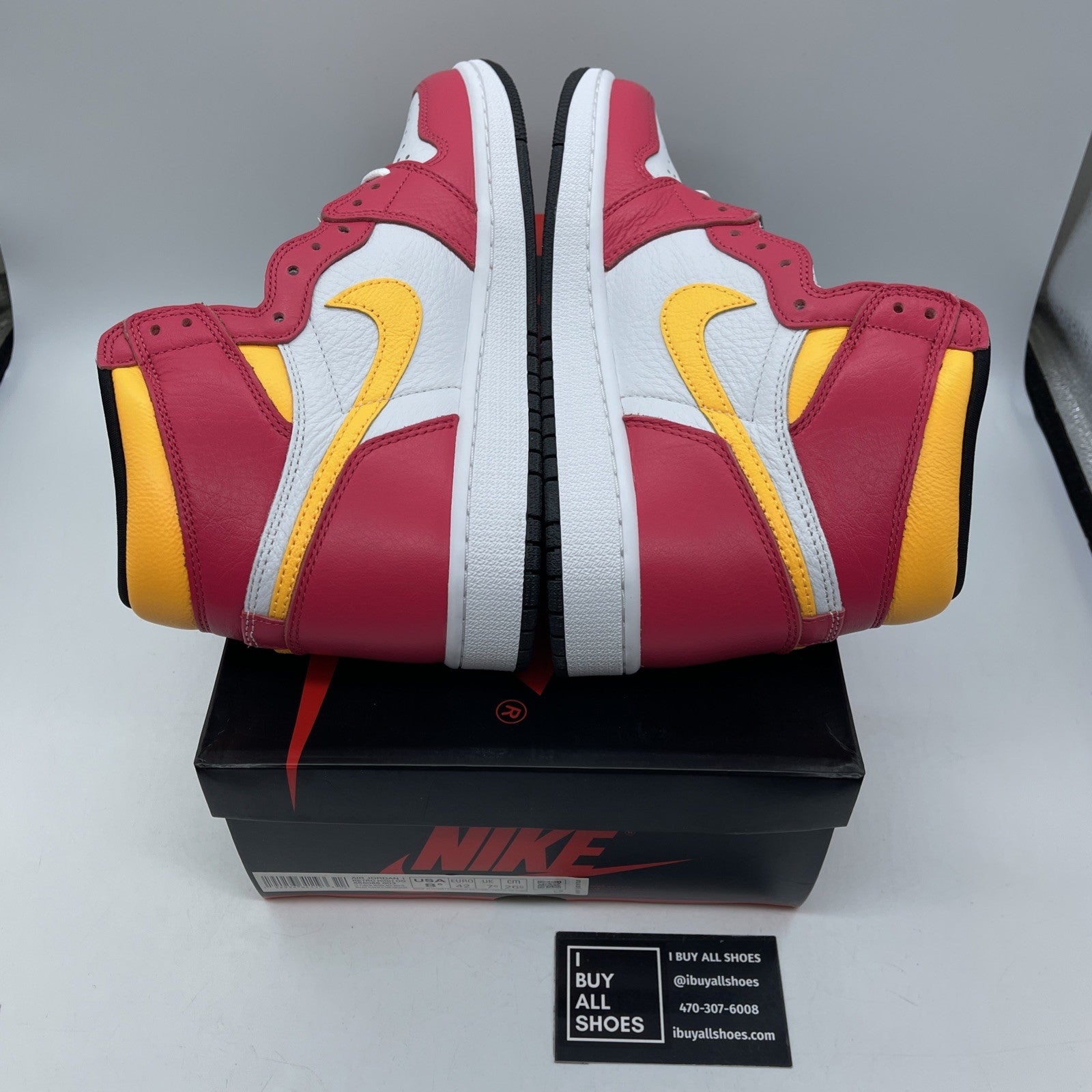 Size 8.5 - Jordan 1 Retro High OG Light Fusion Red Leather (555088-603)