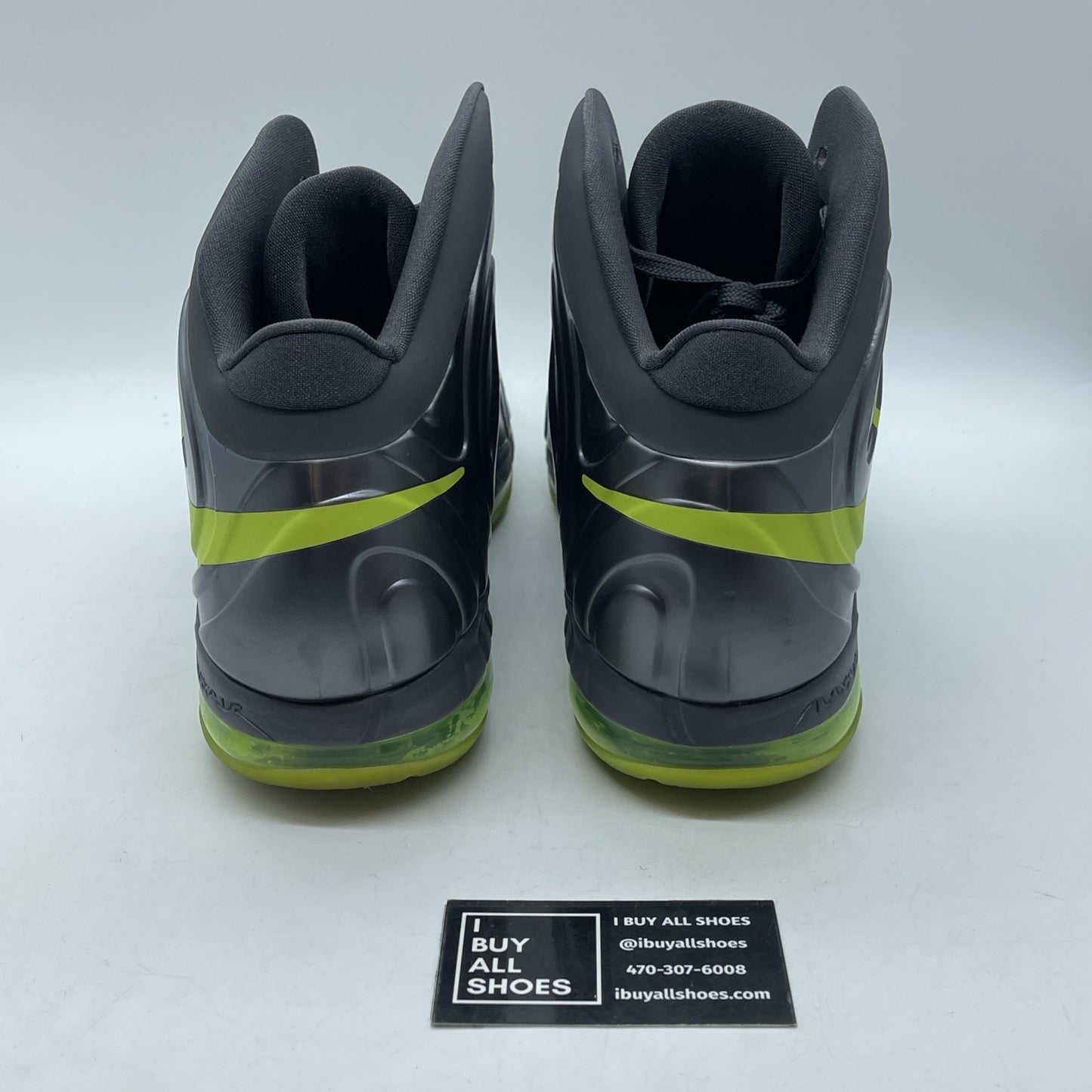 Size 13 - Nike Air Max Hyperposite Atomic Green Grey Leather (524862-003)
