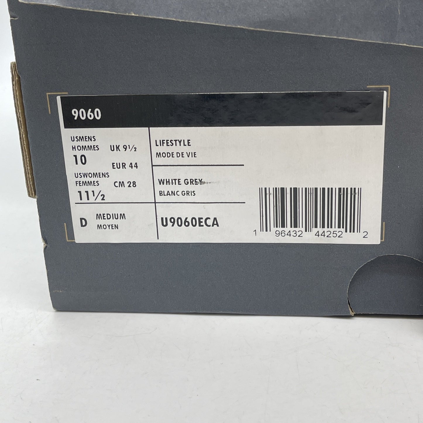Size 10 - New Balance 9060 Sea Salt Concrete Grey Suede Leather (U9060ECA)