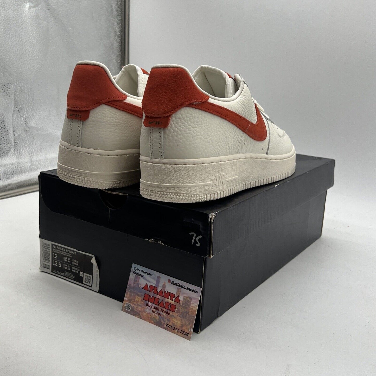 Size 12 - Nike Air Force 1 '07 Craft Mantra Orange (CV1755-100)