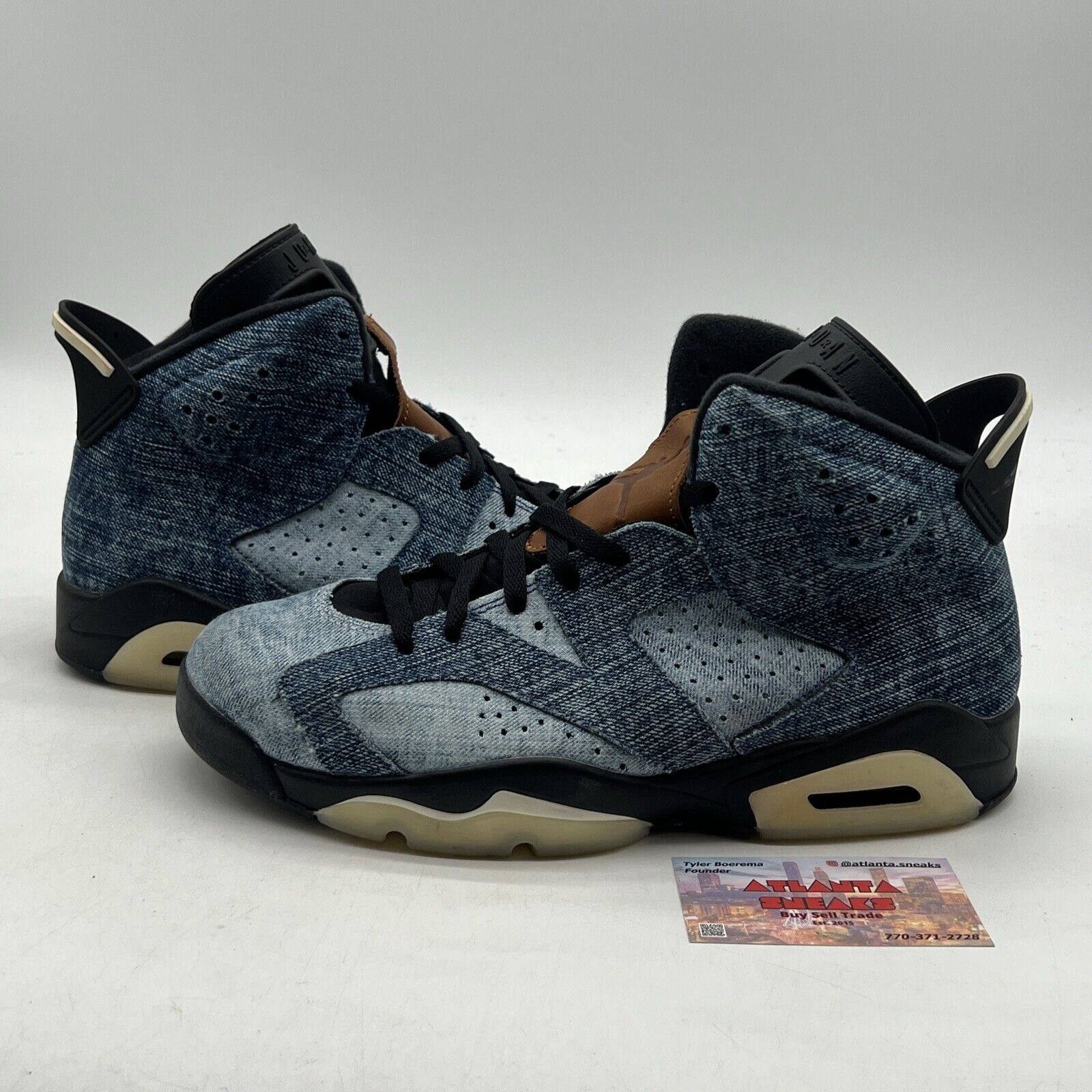 Size 9.5 - Air Jordan 6 Retro Washed Denim (CT5350-401)