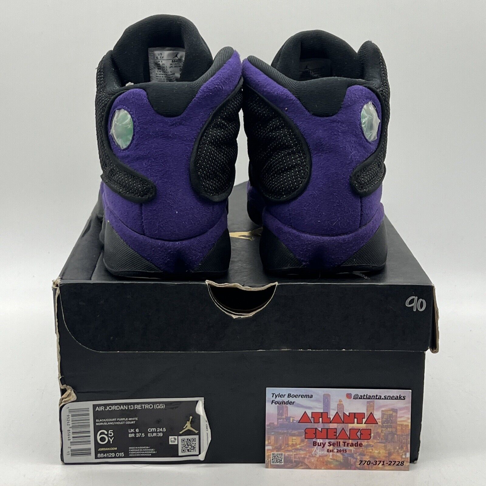 Size 6.5 - Jordan 13 Retro Court Purple Black Suede (884129-015)