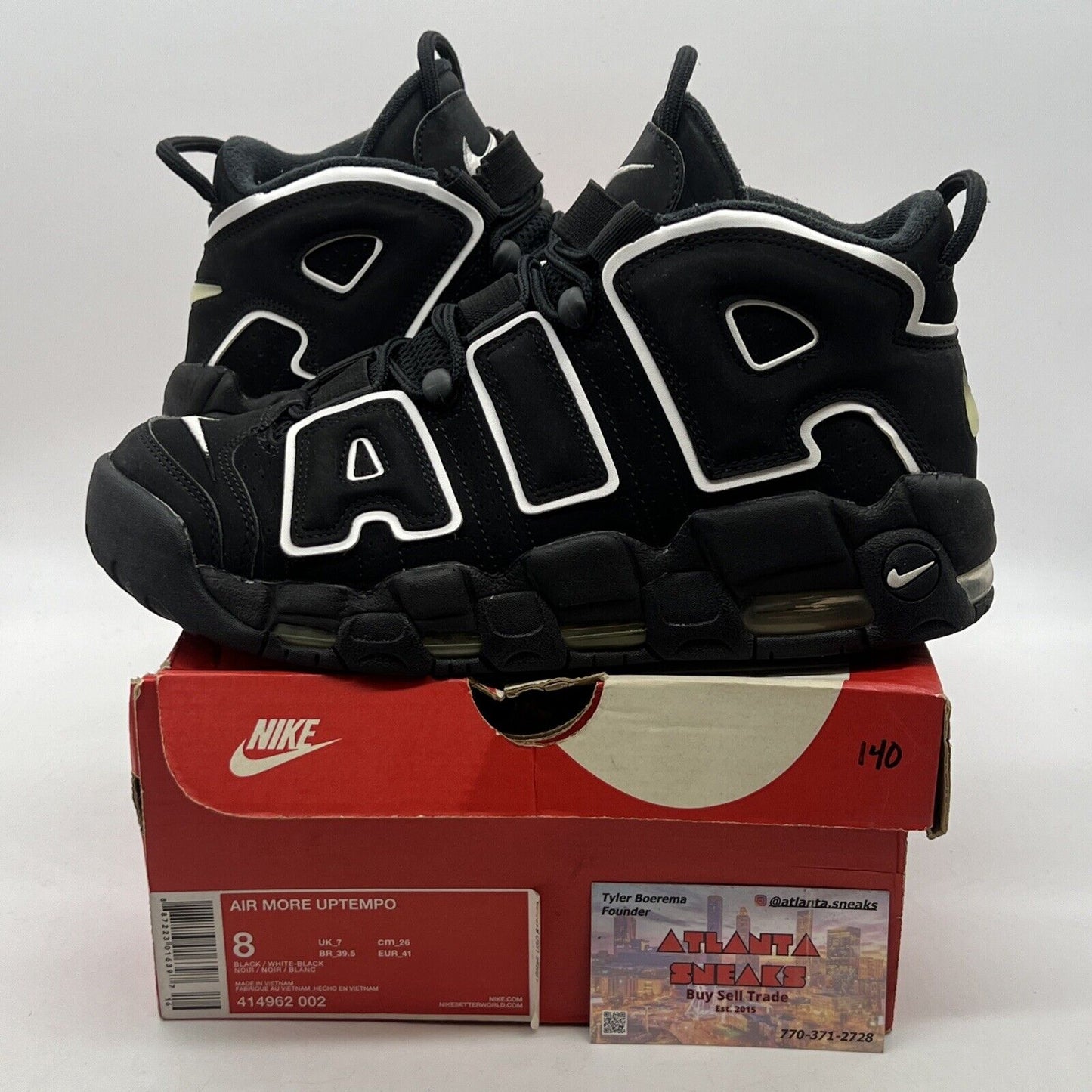 Size 8 - Nike Air More Uptempo Release 2016 Suede (414062-002)