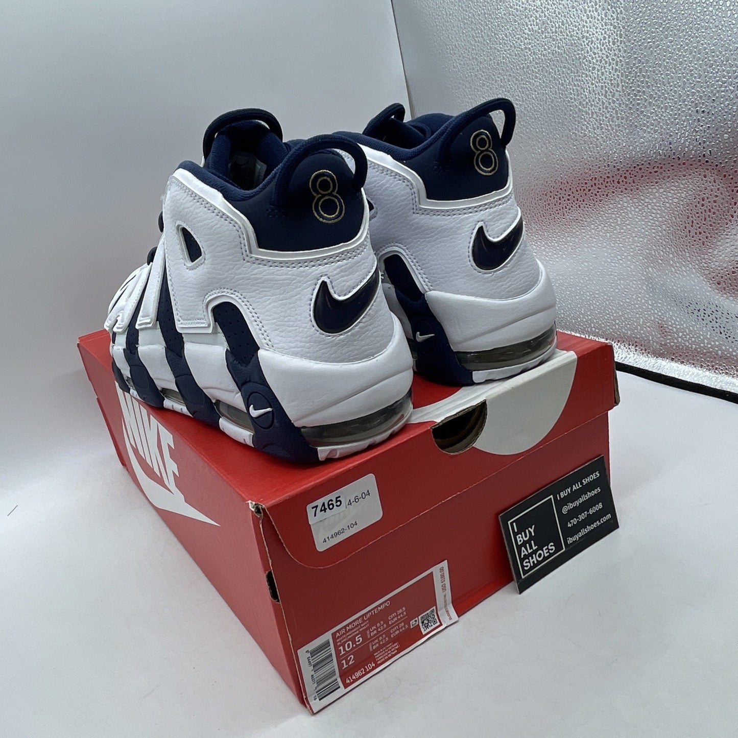 Size 10.5 - Nike Air More Uptempo 2016 Olympic (414962-104)