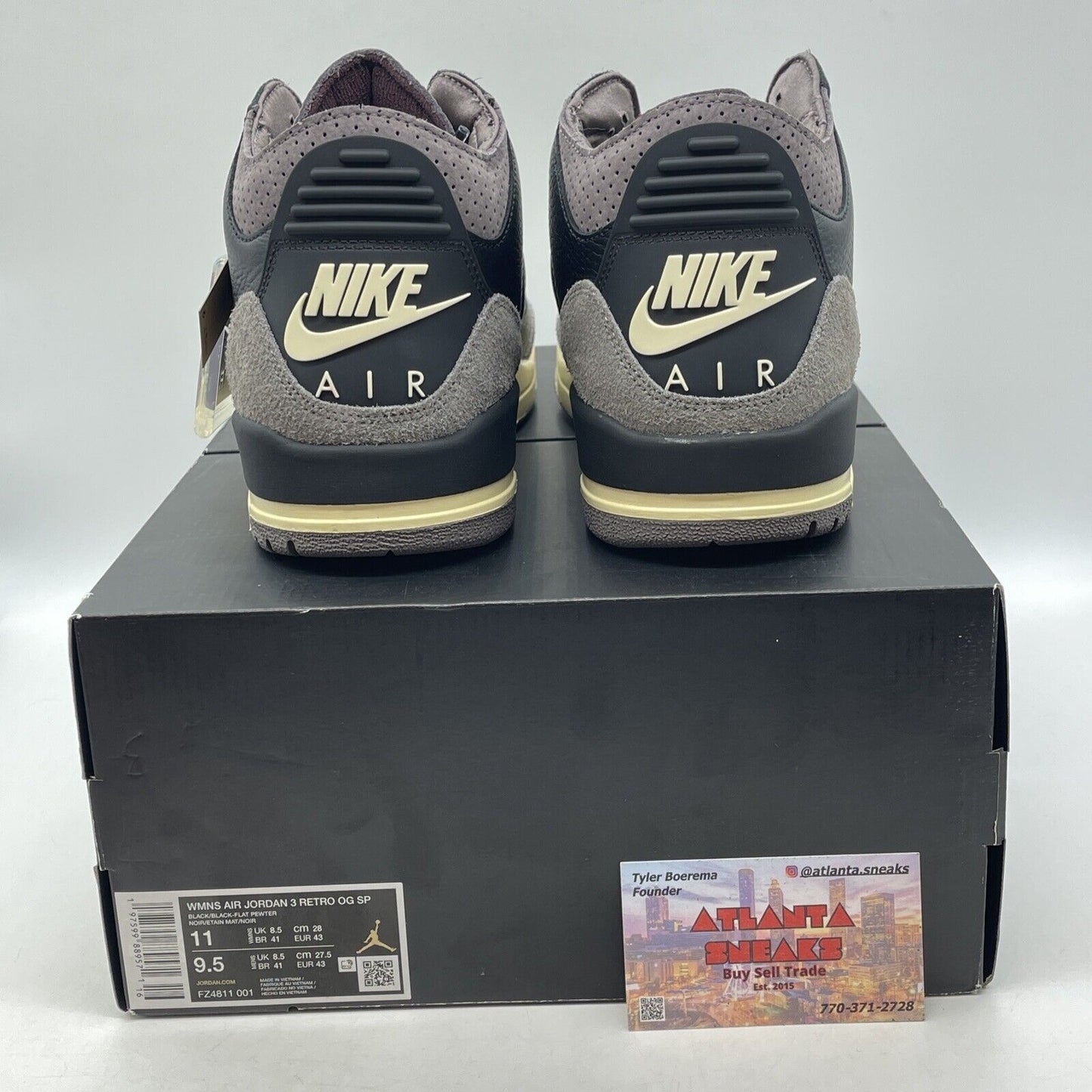 Size 11W- A Ma Maniére x Air Jordan 3 Retro While You Were Sleeping (FZ4811-001)