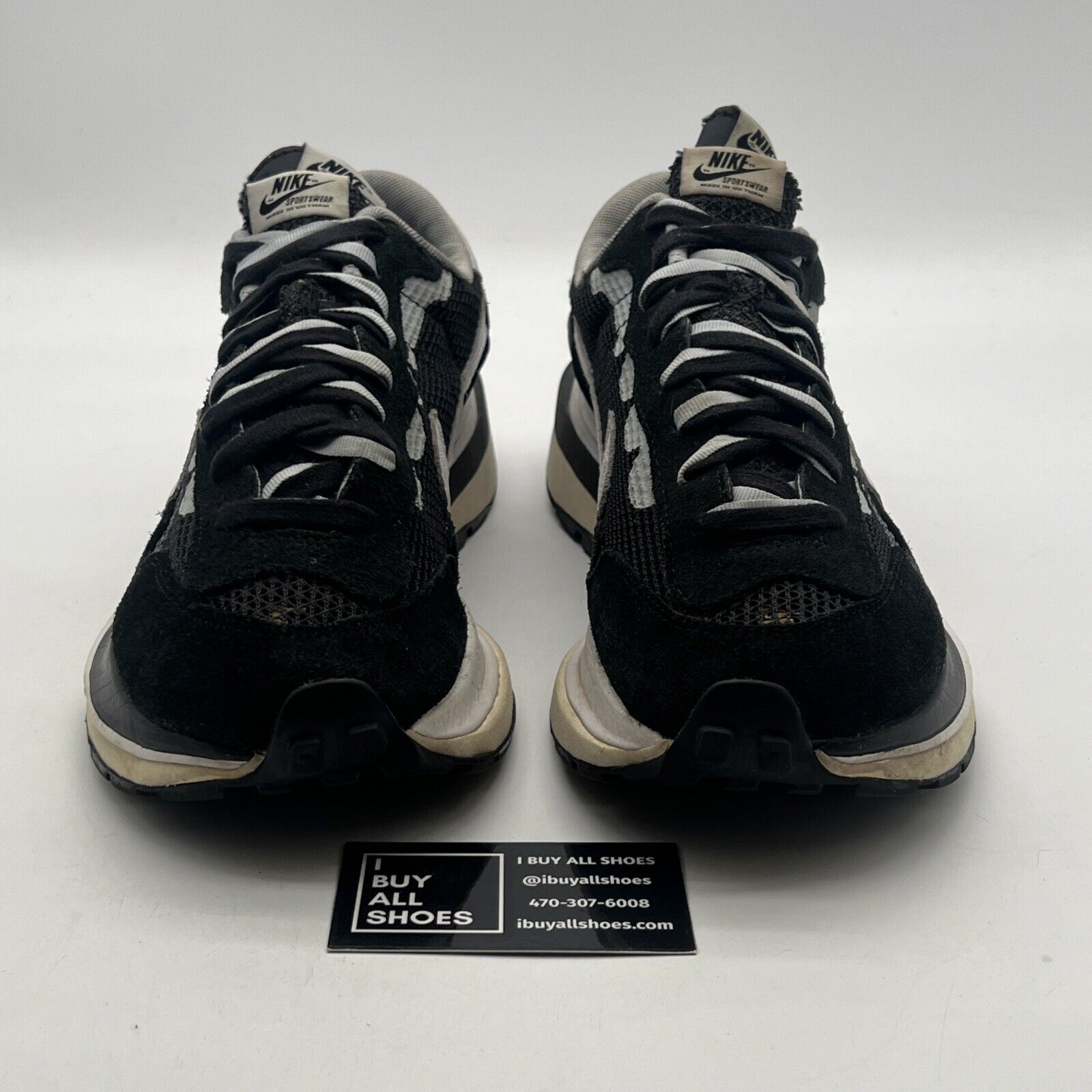 Size 12 - Nike sacai x VaporWaffle Black White (CV1363-001)
