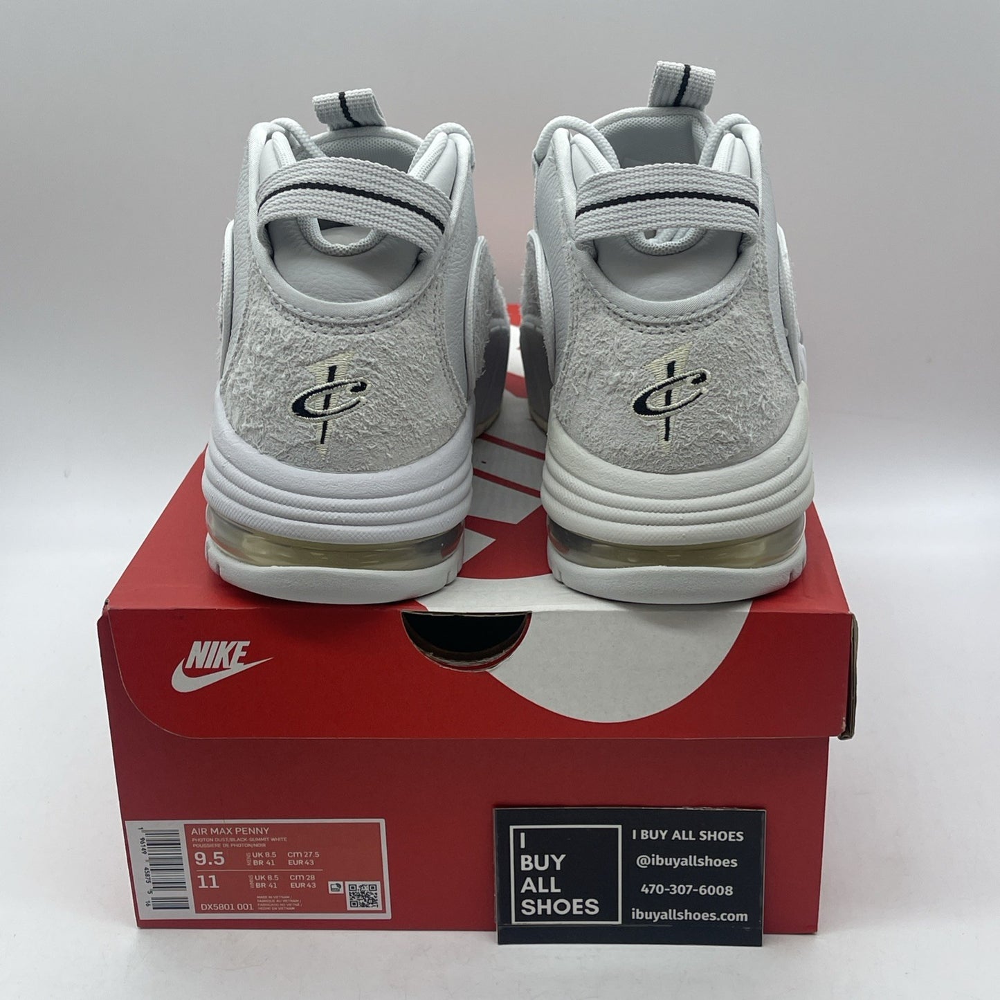Size 9.5 - Nike Air Max Penny 1 Photon Dust Suede Leather (DX5801-001)