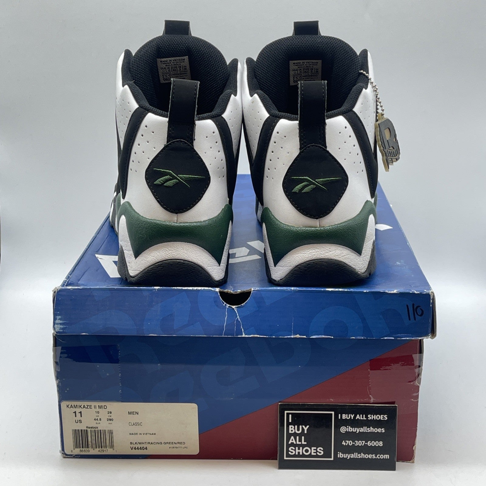 Size 11 - Reebok Kamikaze 2 Mid Reserve Collection Suede Leather (V44404)