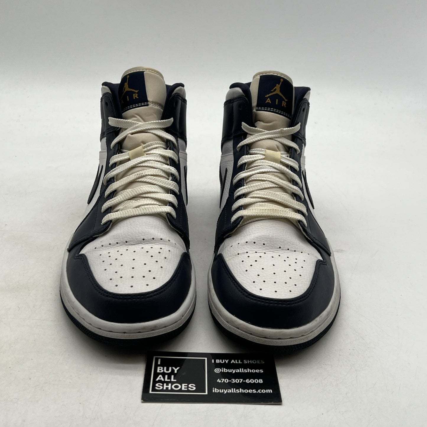 Size 10.5 - Air Jordan 1 Mid Obsidian (554724-174)