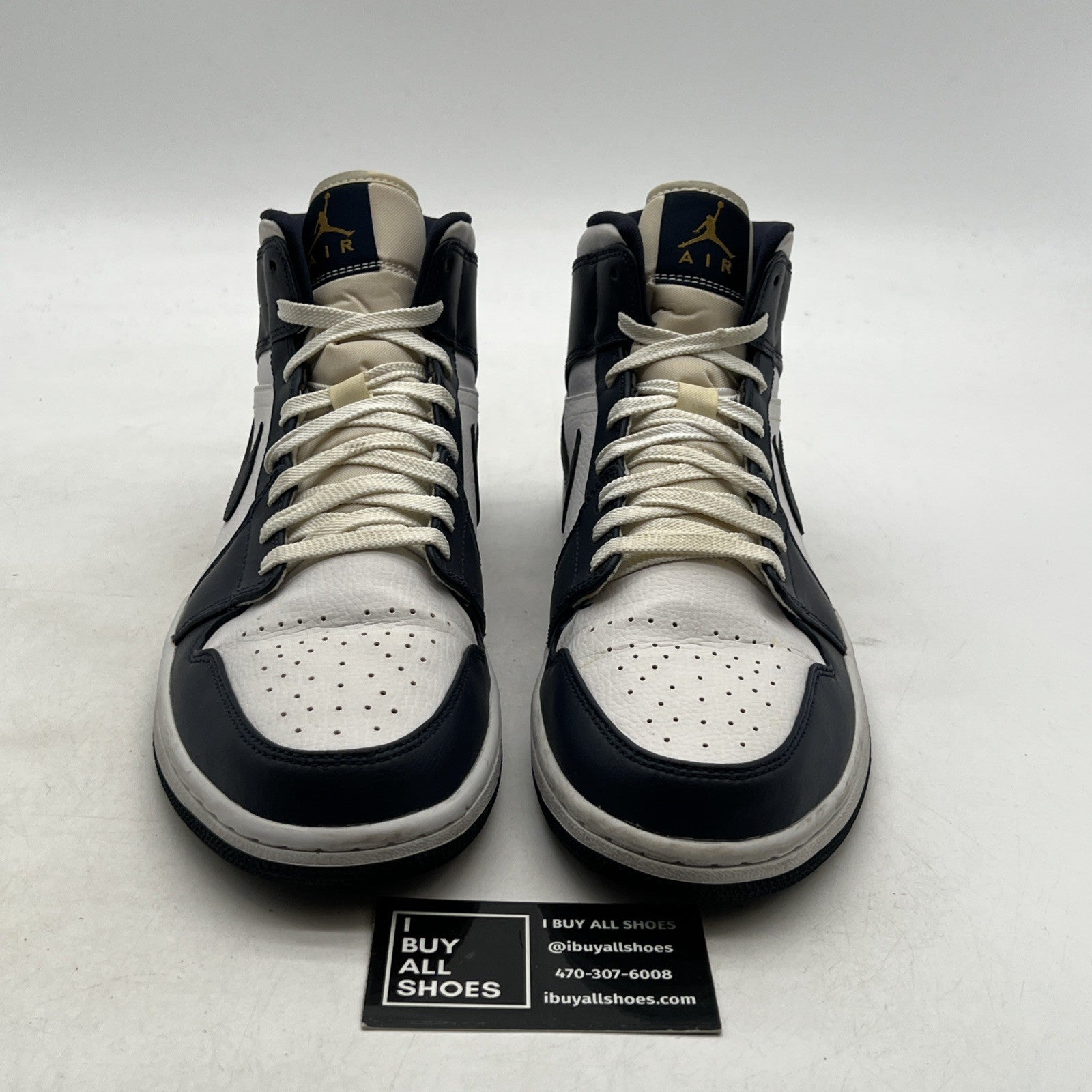 Size 10.5 - Air Jordan 1 Mid Obsidian (554724-174)
