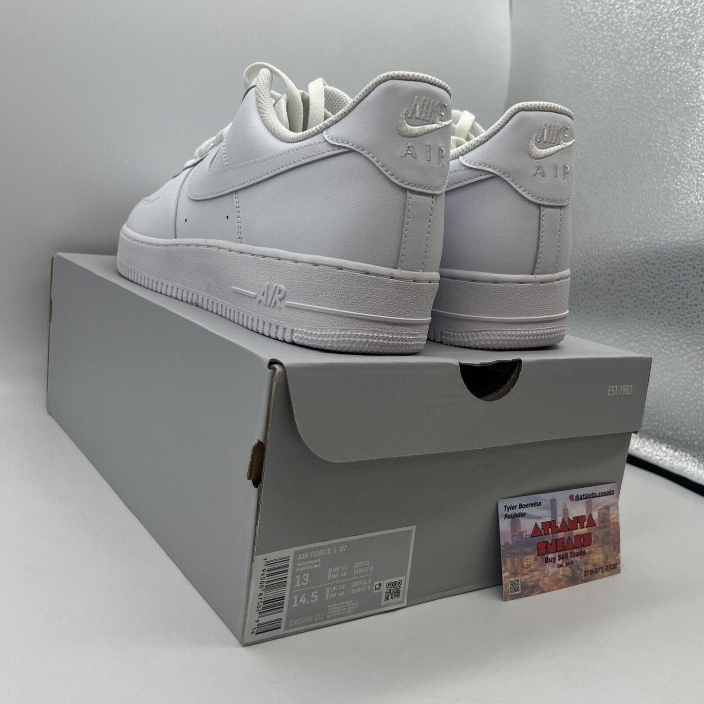 Size 13 - Nike Air Force 1 '07 Low Triple White