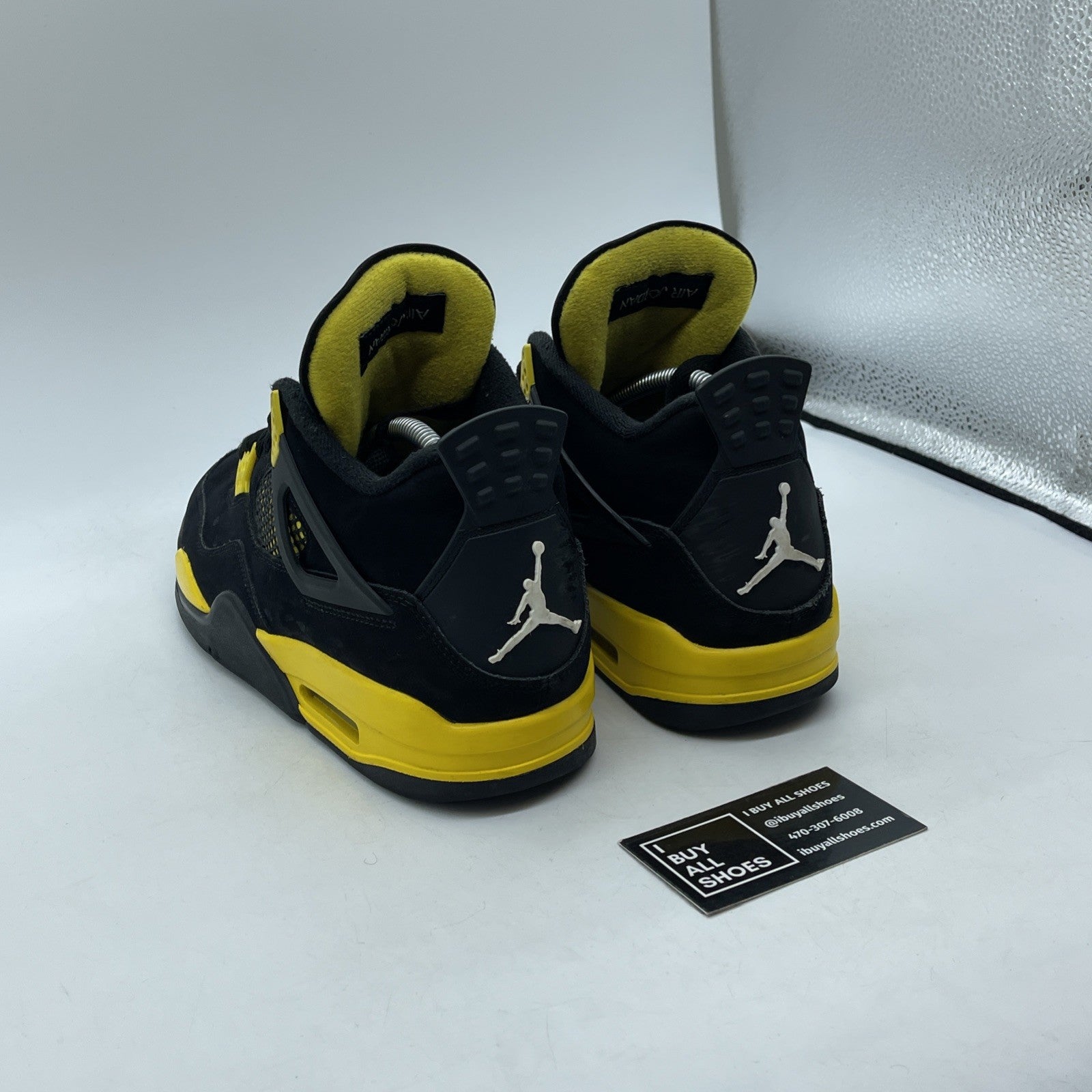 Size 9.5 - Jordan 4 Retro Mid Thunder Yellow Black Suede (DH6927-017)