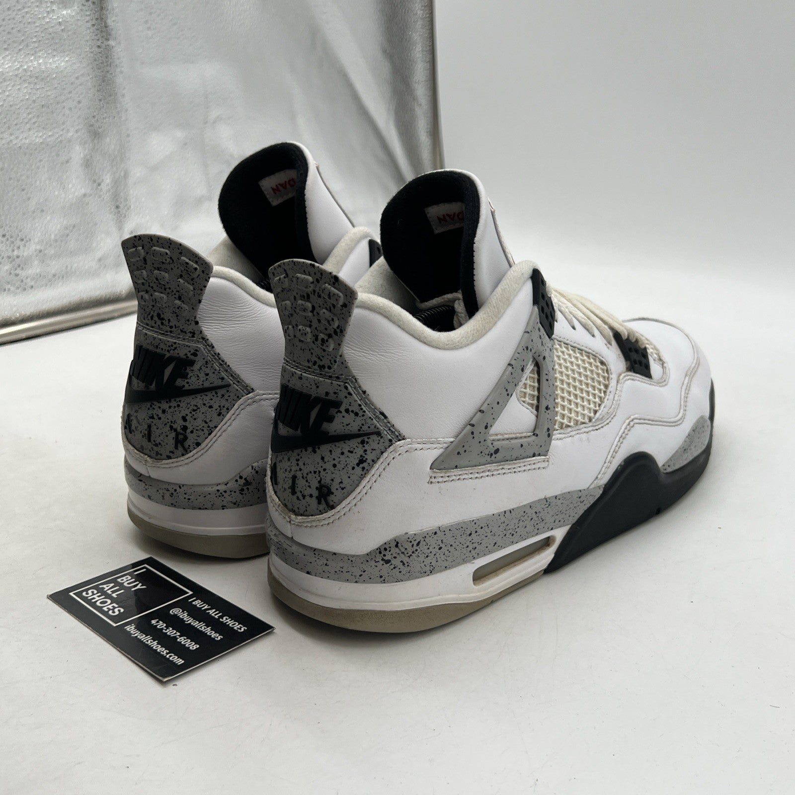 Size 12 - Air Jordan 4 Retro OG Mid White Cement (840606-192)