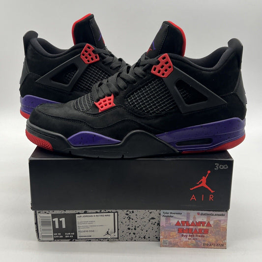 Size 11 - Air Jordan 4 Retro NRG Raptors - Drake Signature Suede (AQ3816-056)