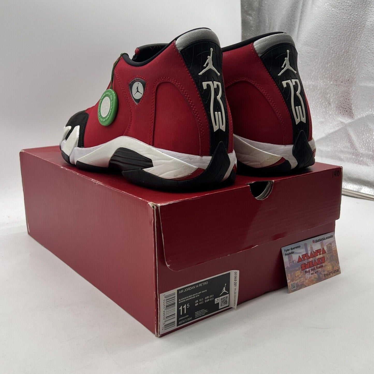 Size 11.5 - Air Jordan 14 Retro Gym Red (487471-006)