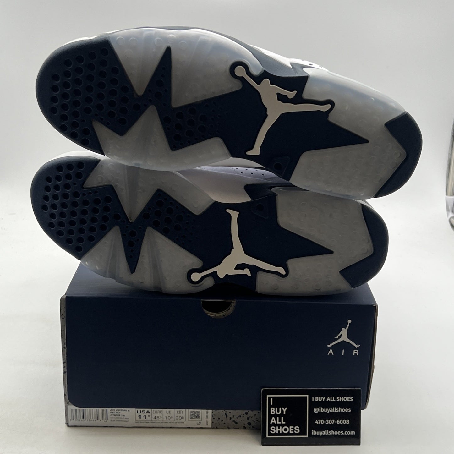Size 11.5 - Air Jordan 6 Retro Midnight Navy (CT8529-141)